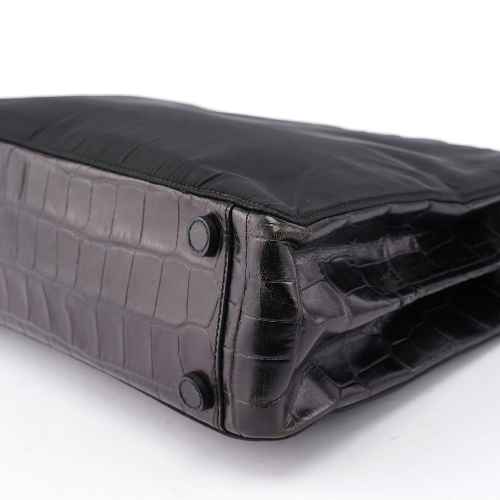 Black Tessuto Metallo Shoulder Bag