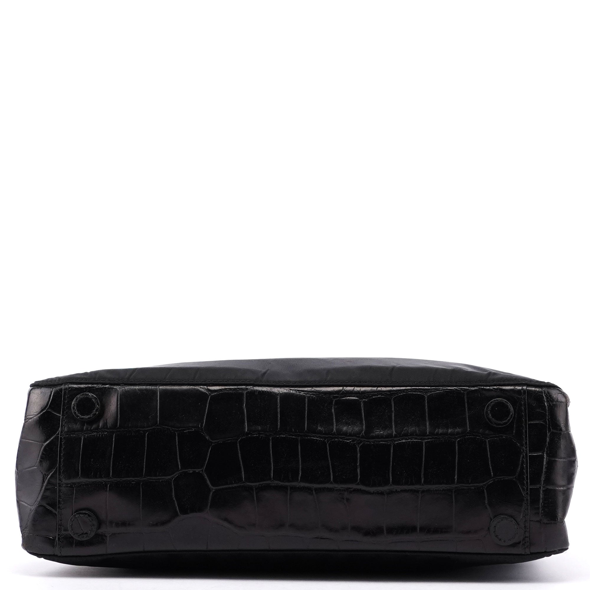 Black Tessuto Metallo Shoulder Bag