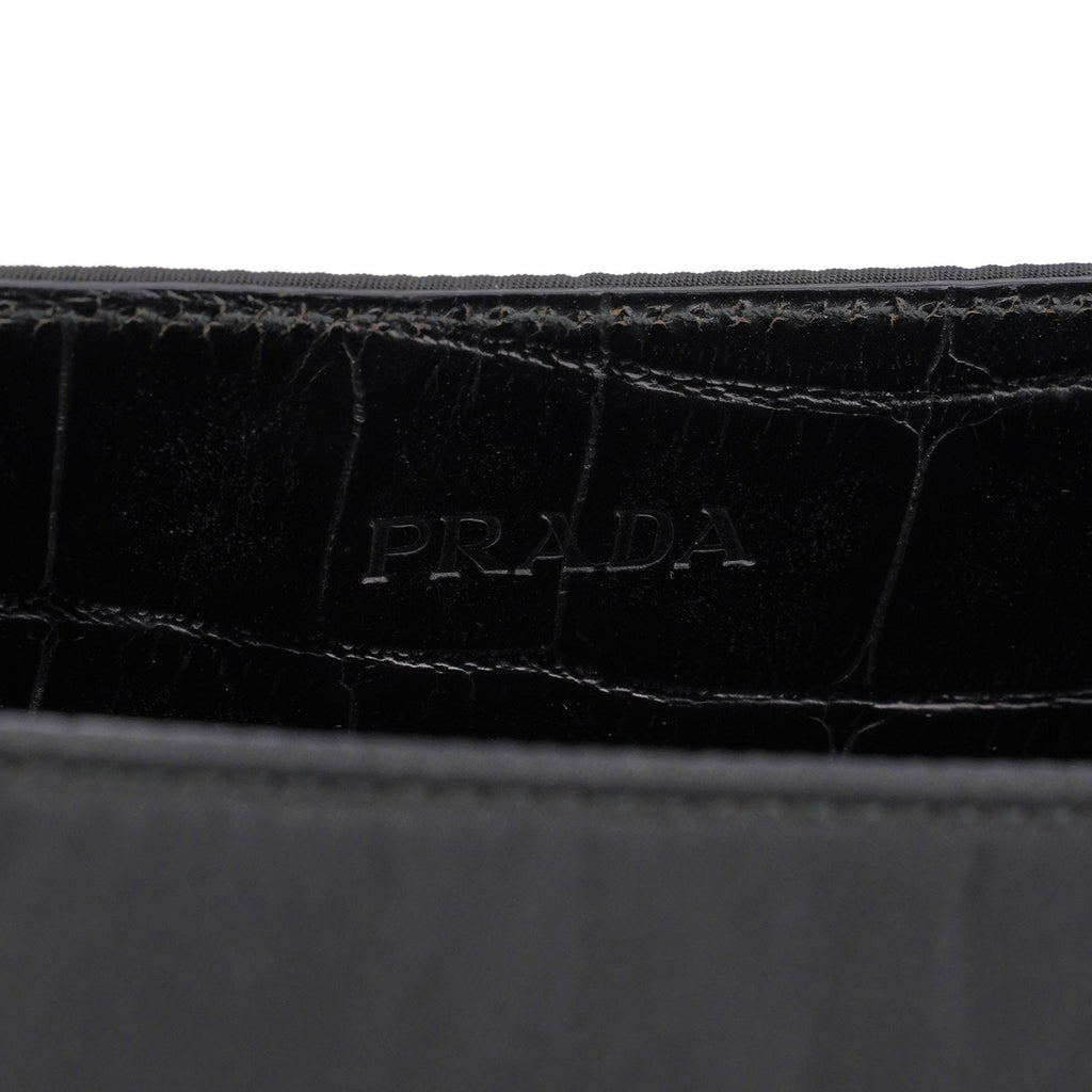 Black Tessuto Metallo Shoulder Bag