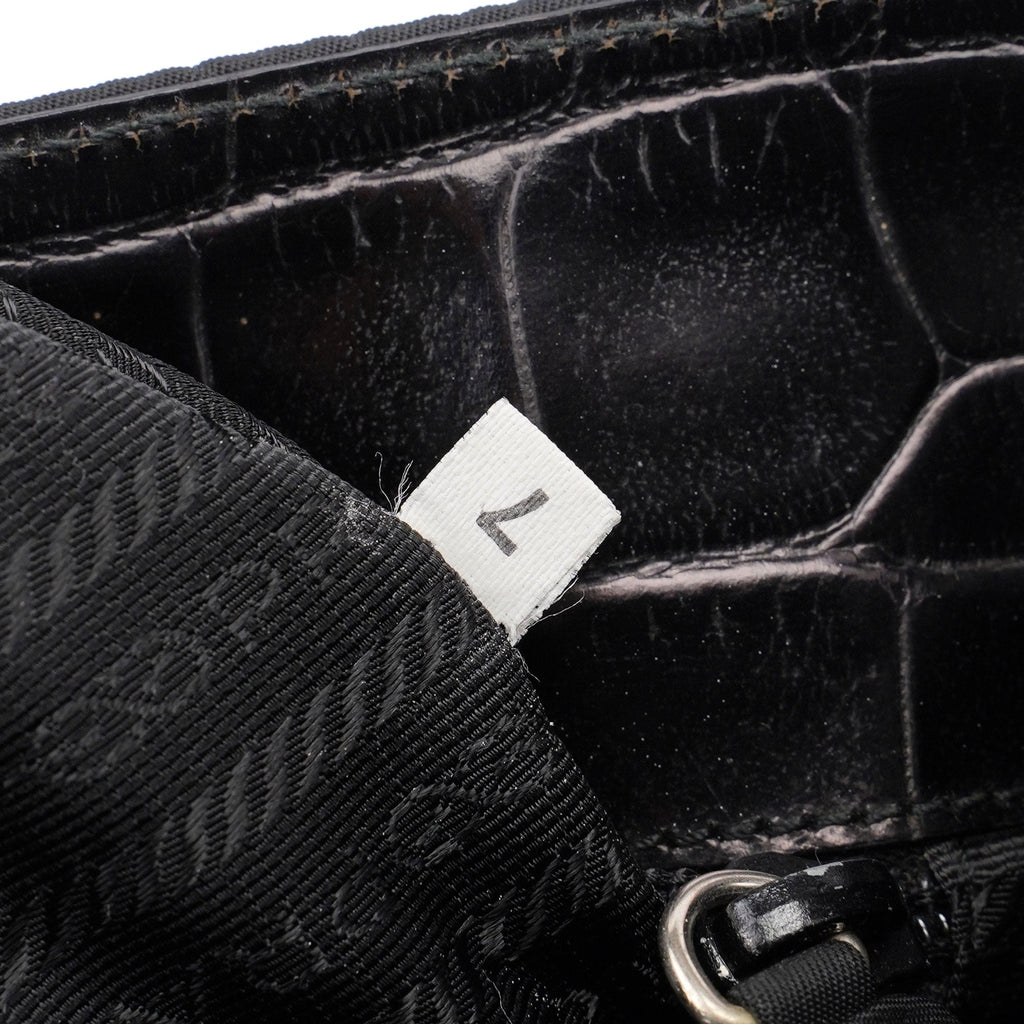 Black Tessuto Metallo Shoulder Bag