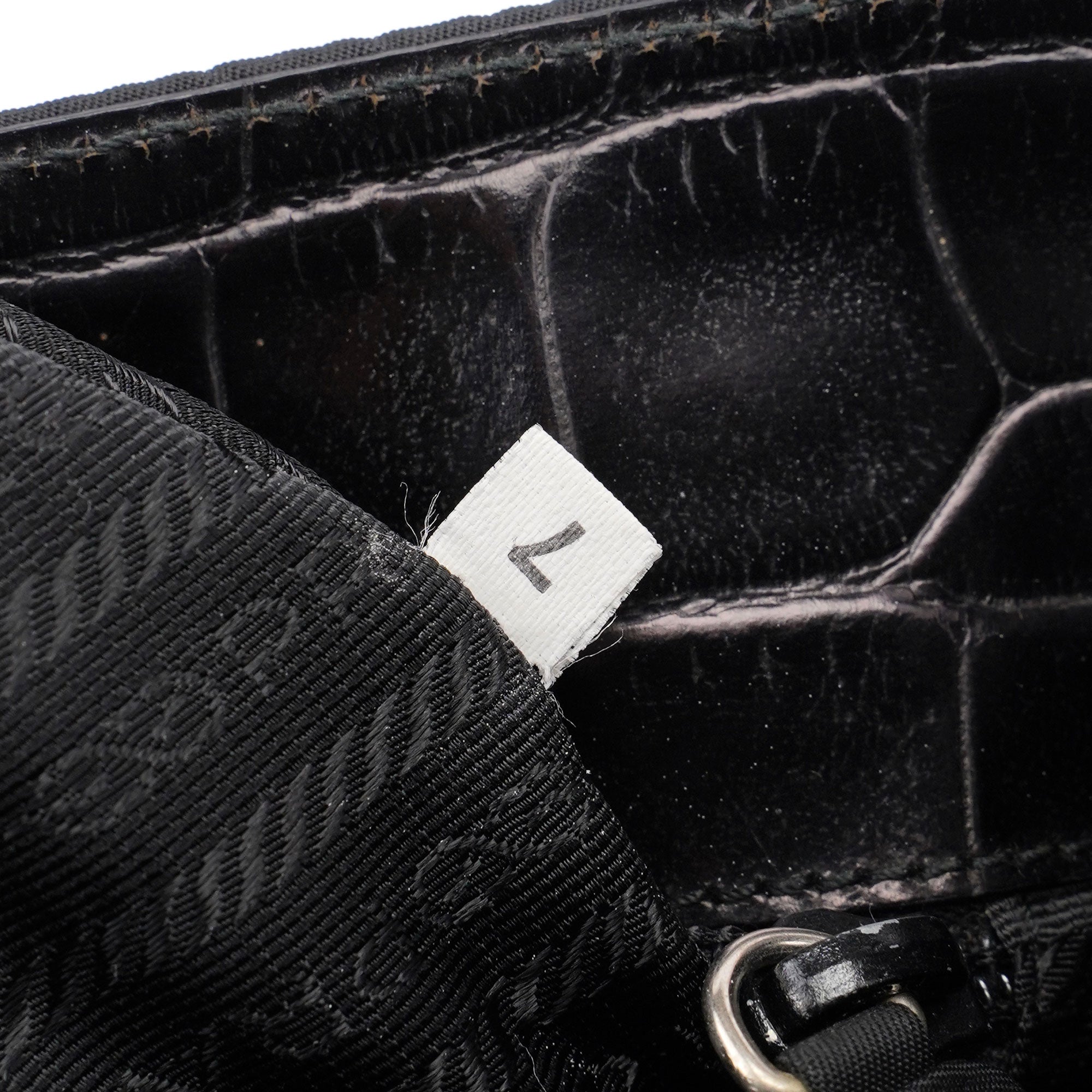 Black Tessuto Metallo Shoulder Bag
