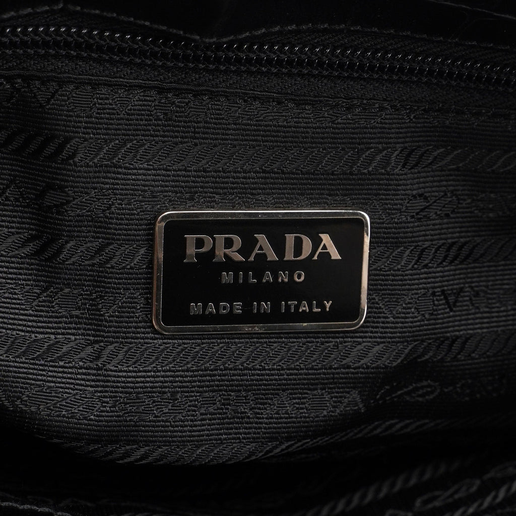 Black Tessuto Metallo Shoulder Bag