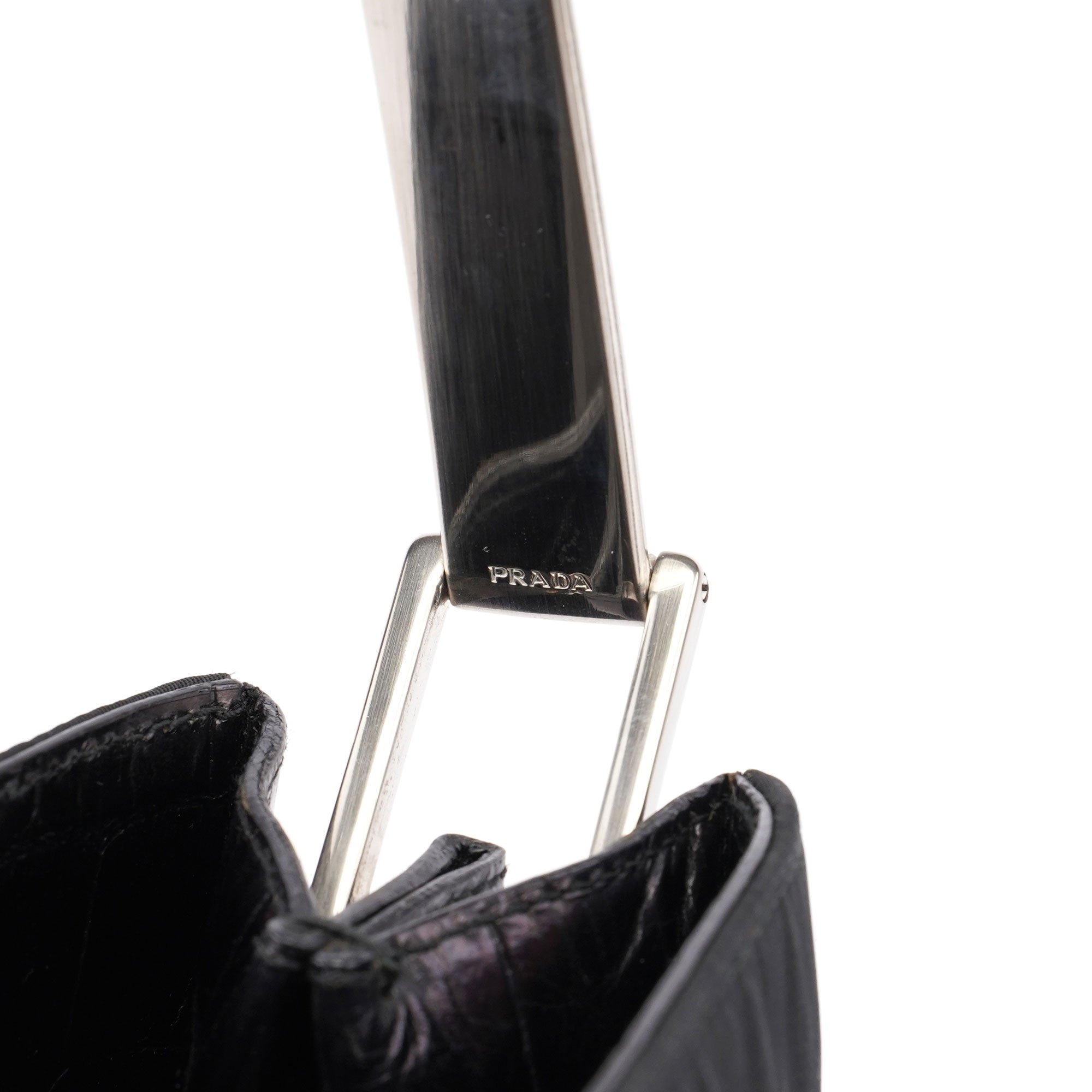 Black Tessuto Metallo Shoulder Bag