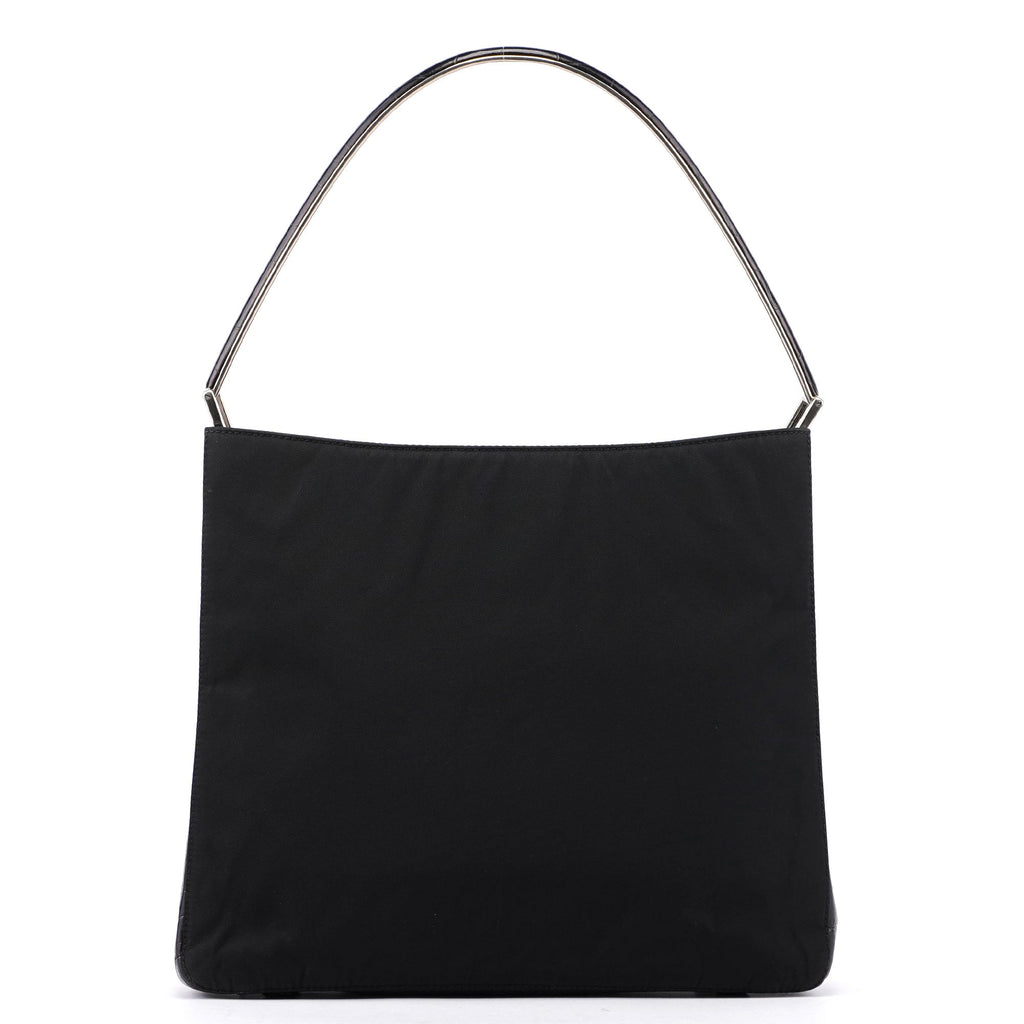 Black Tessuto Metallo Shoulder Bag
