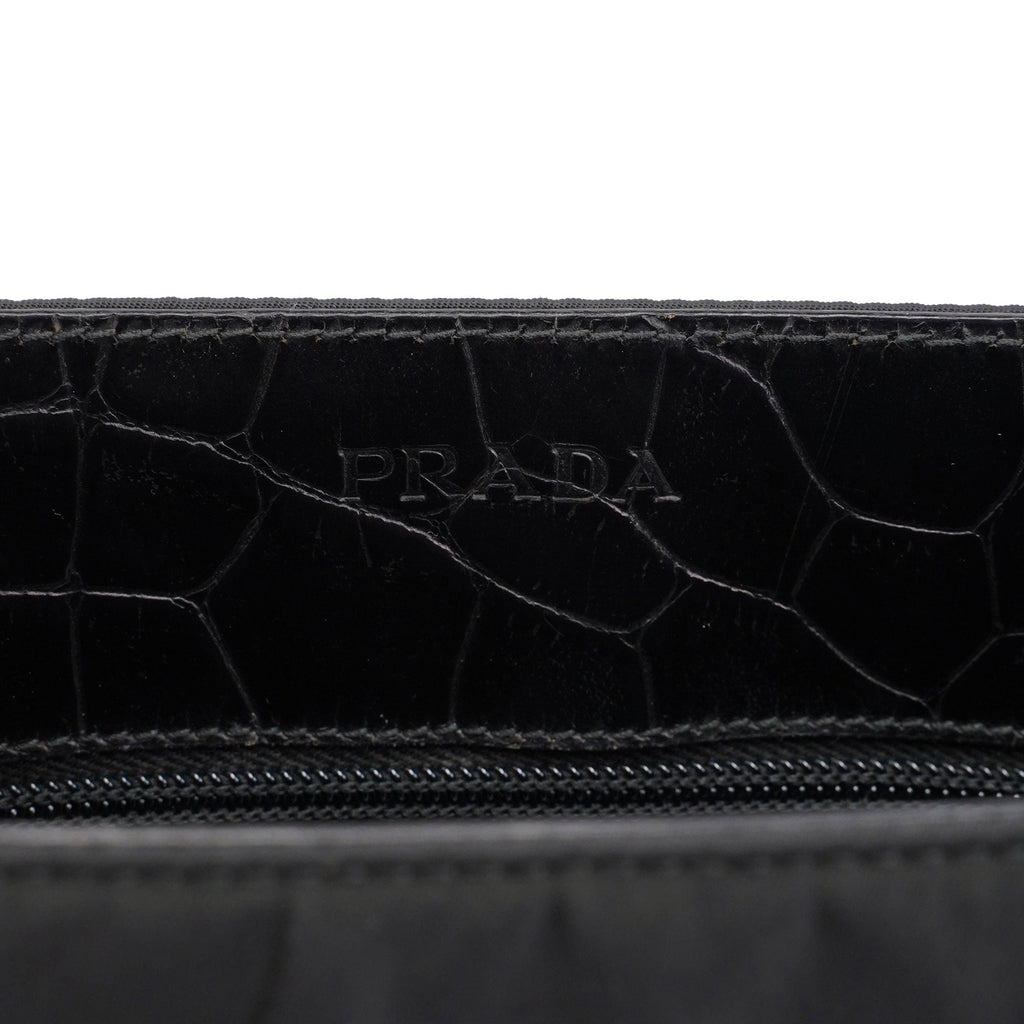 Black Tessuto Metallo Shoulder Bag