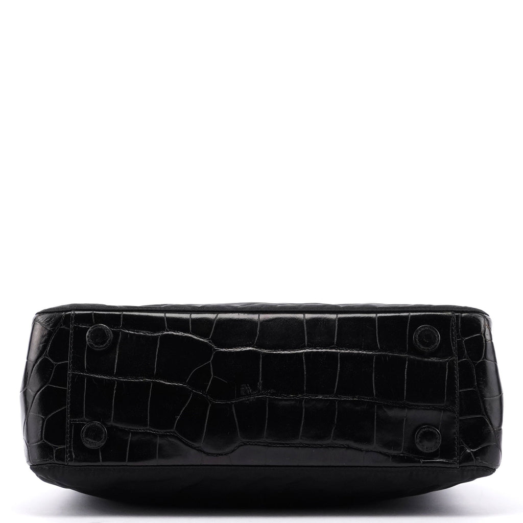 Black Tessuto Metallo Shoulder Bag