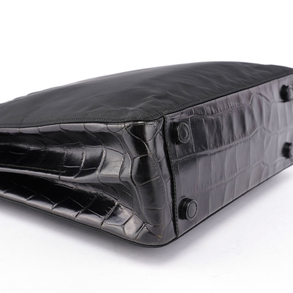 Black Tessuto Metallo Shoulder Bag