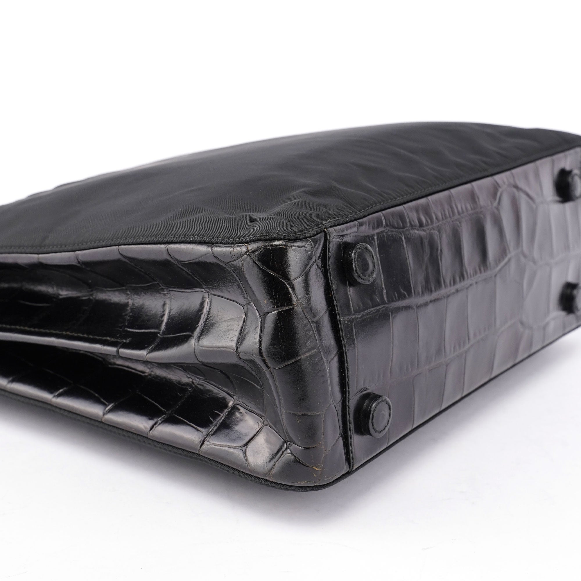 Black Tessuto Metallo Shoulder Bag