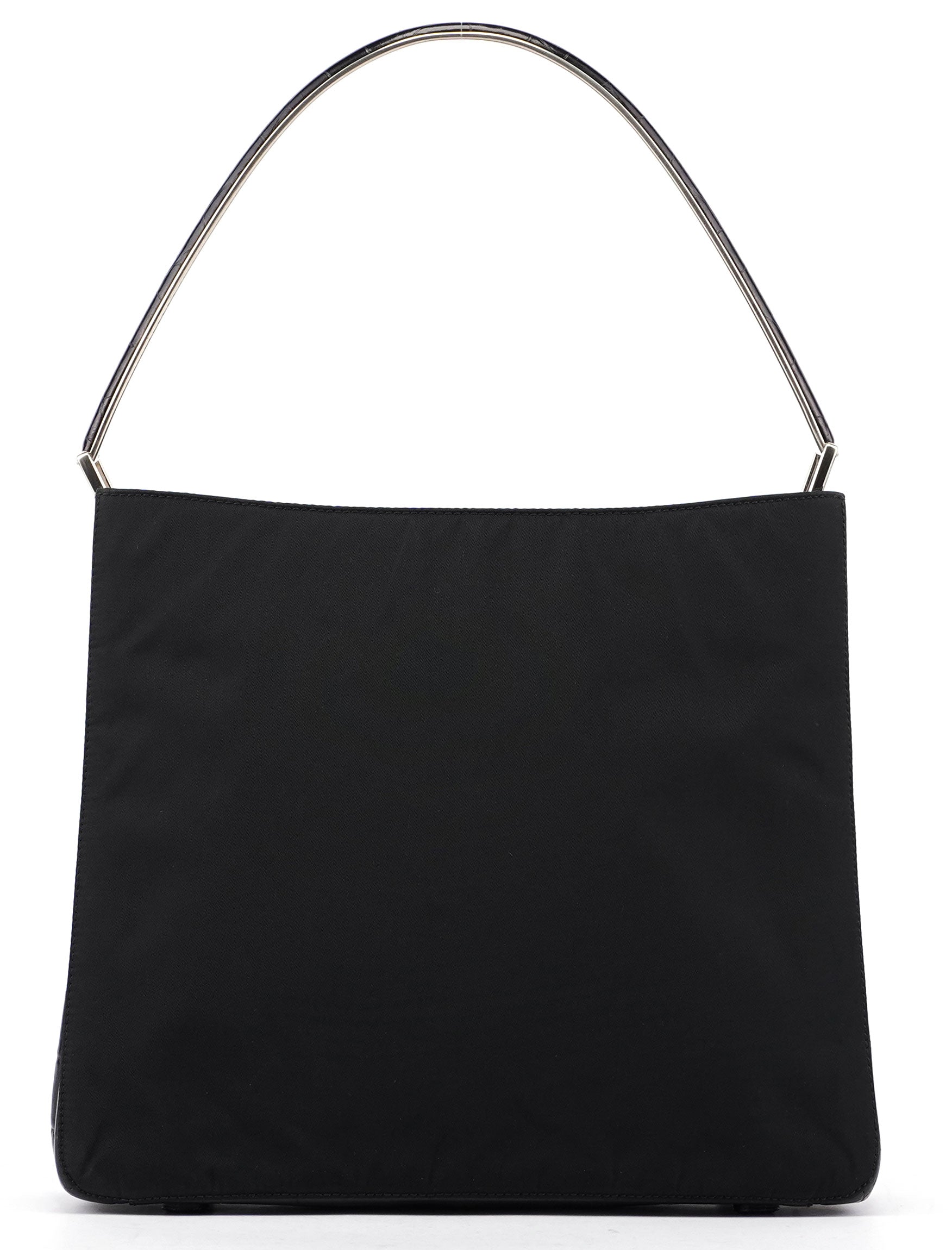 Black Tessuto Metallo Shoulder Bag