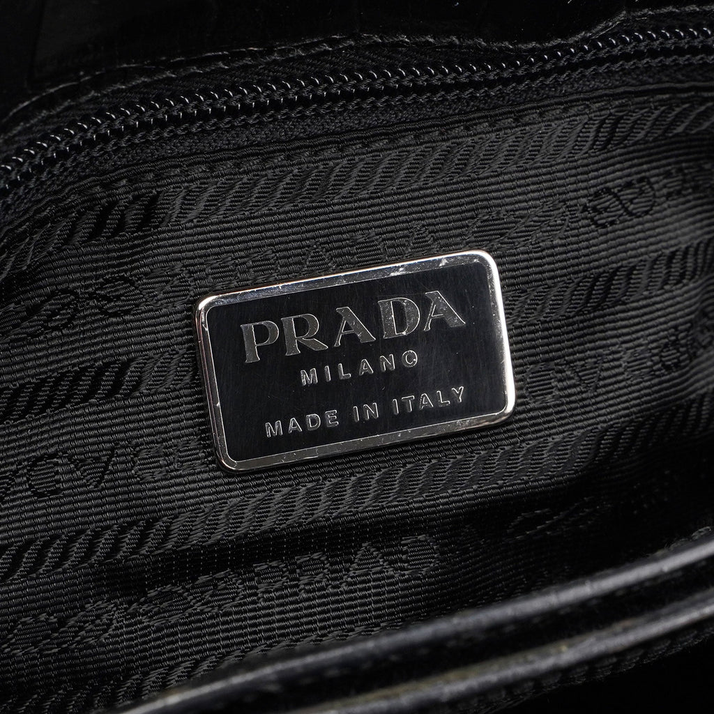 Black Tessuto Metallo Shoulder Bag