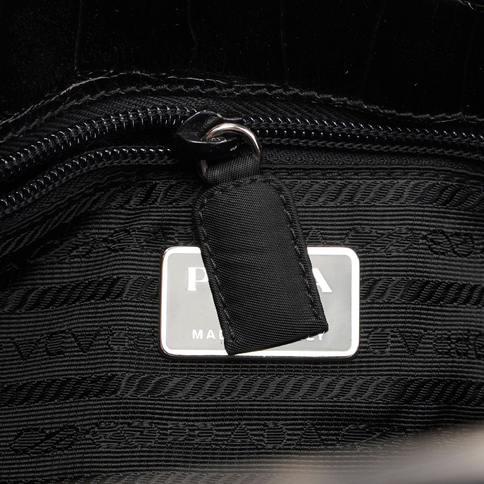 Black Tessuto Metallo Shoulder Bag