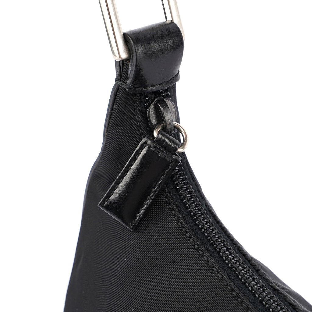 Black Tessuto Metallo Shoulder Bag