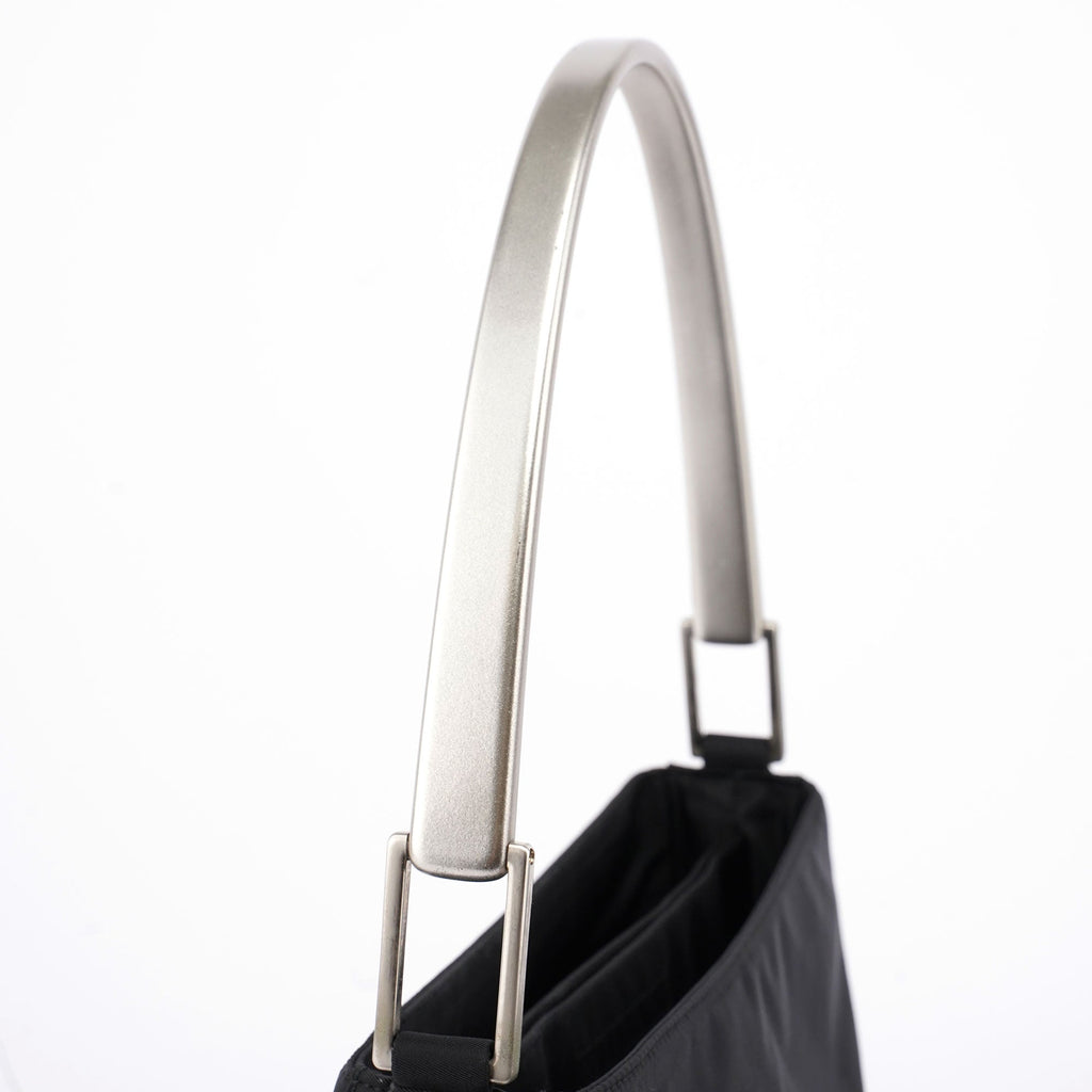 Black Tessuto Metallo Shoulder Bag