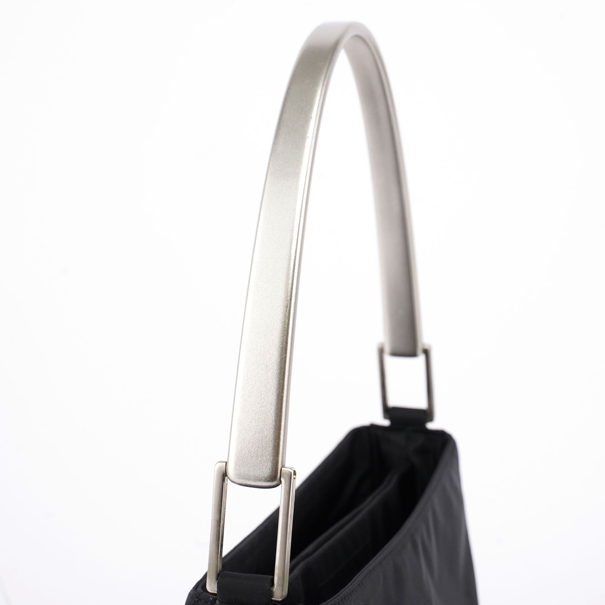 Black Tessuto Metallo Shoulder Bag