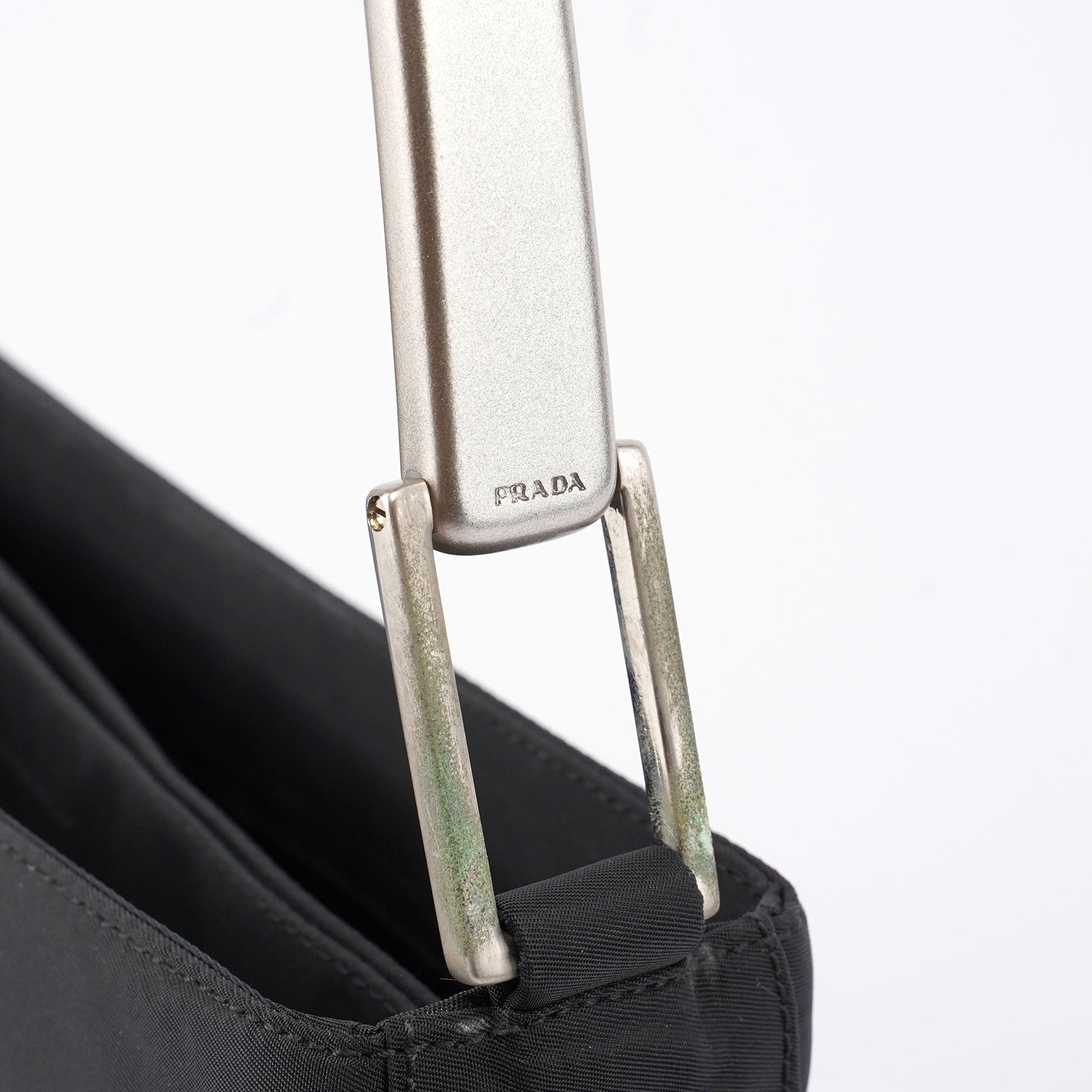 Black Tessuto Metallo Shoulder Bag