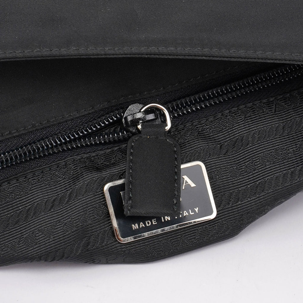 Black Tessuto Metallo Shoulder Bag