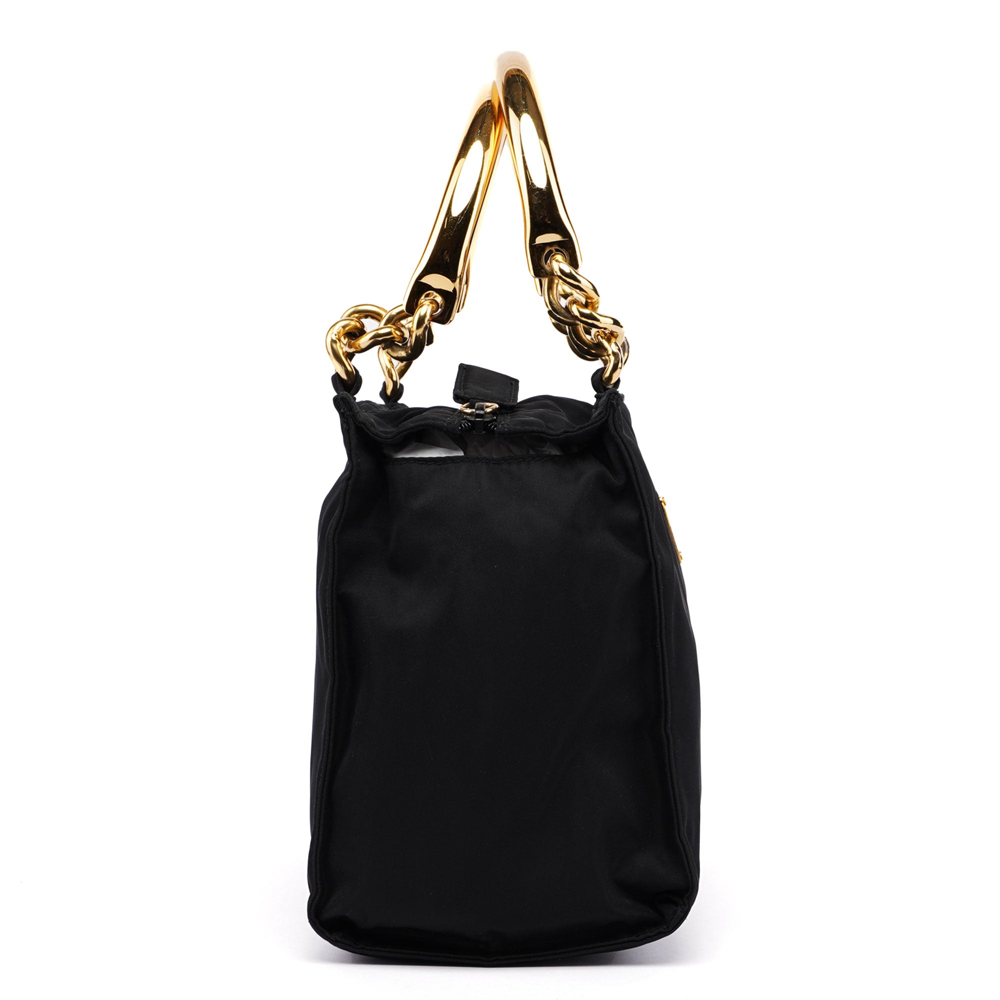 Black Tessuto Metallo Tote
