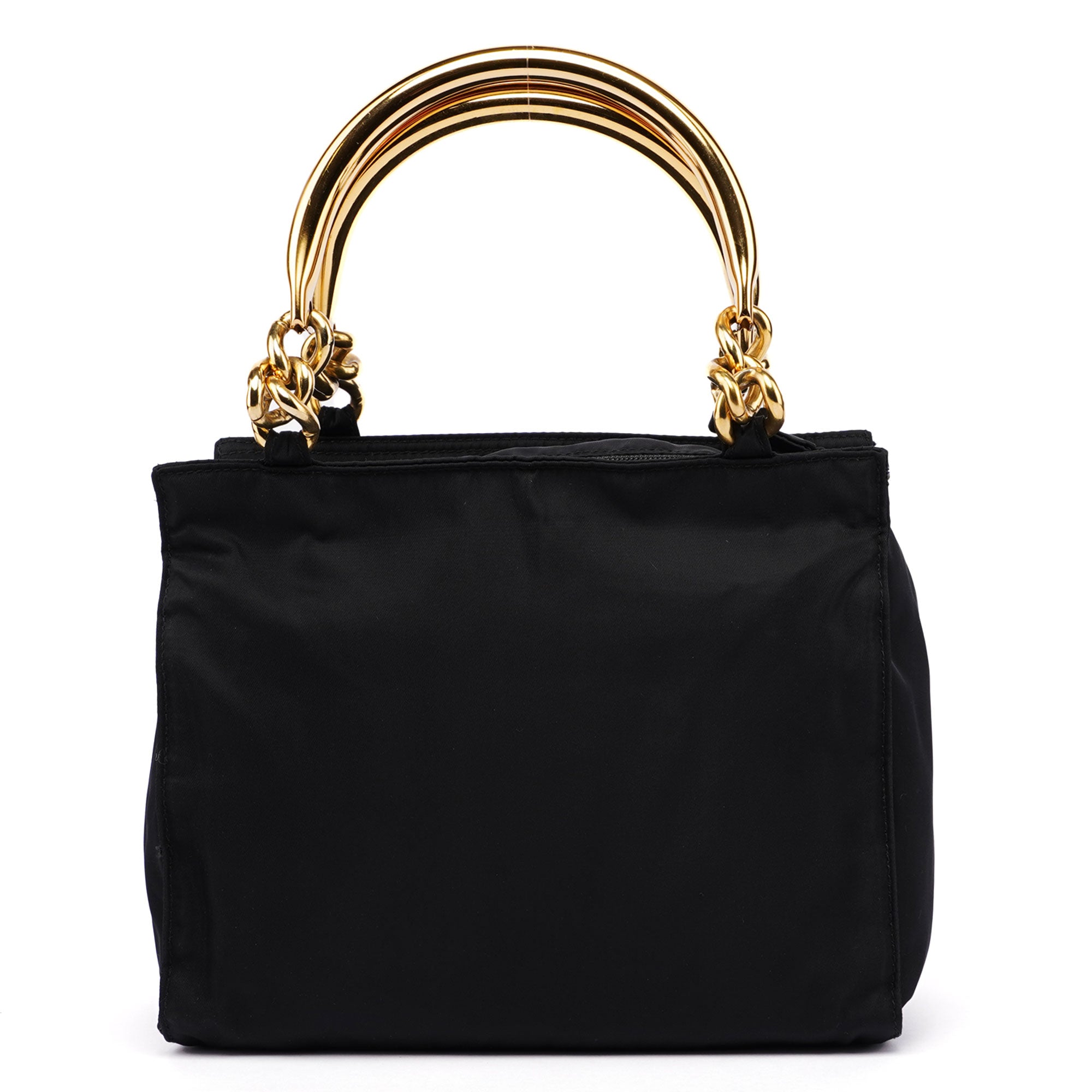 Black Tessuto Metallo Tote
