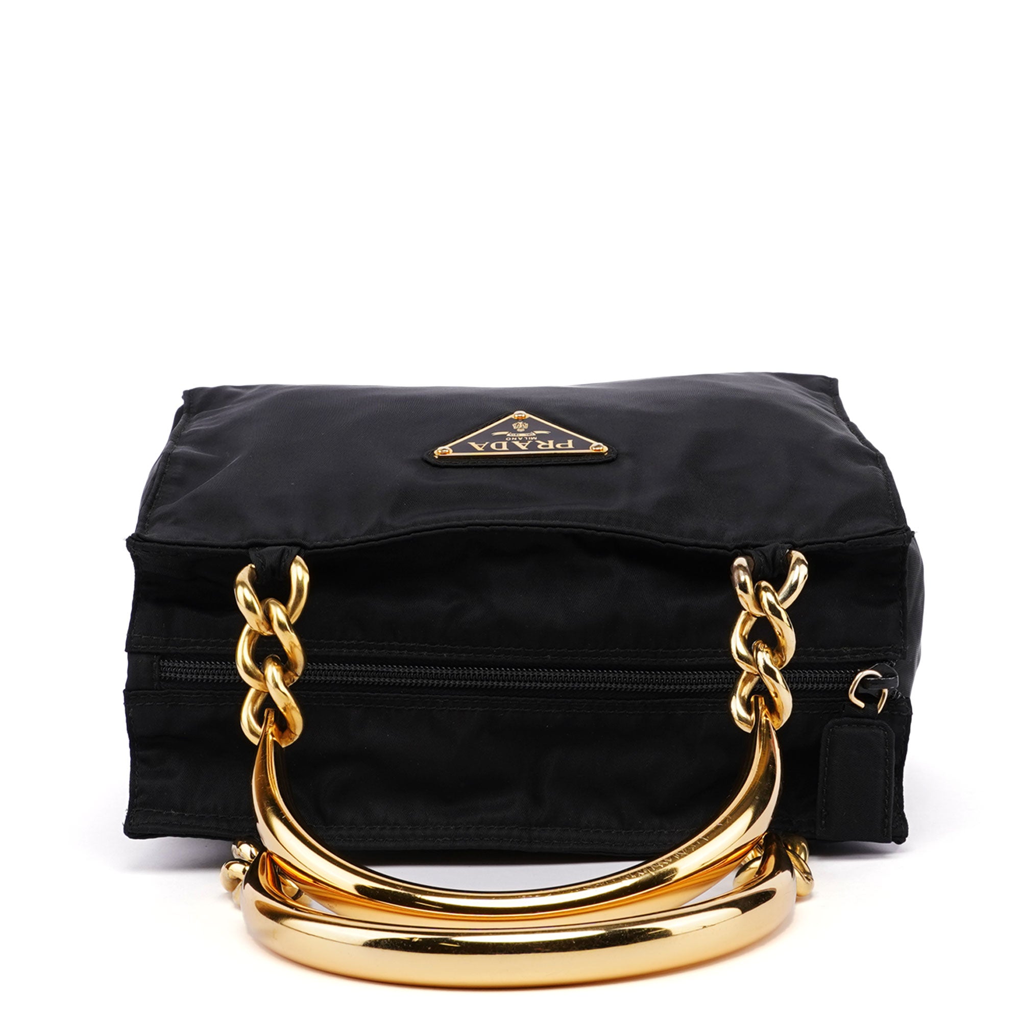 Black Tessuto Metallo Tote