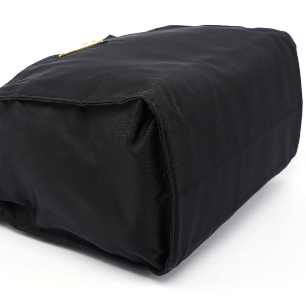 Black Tessuto Metallo Tote