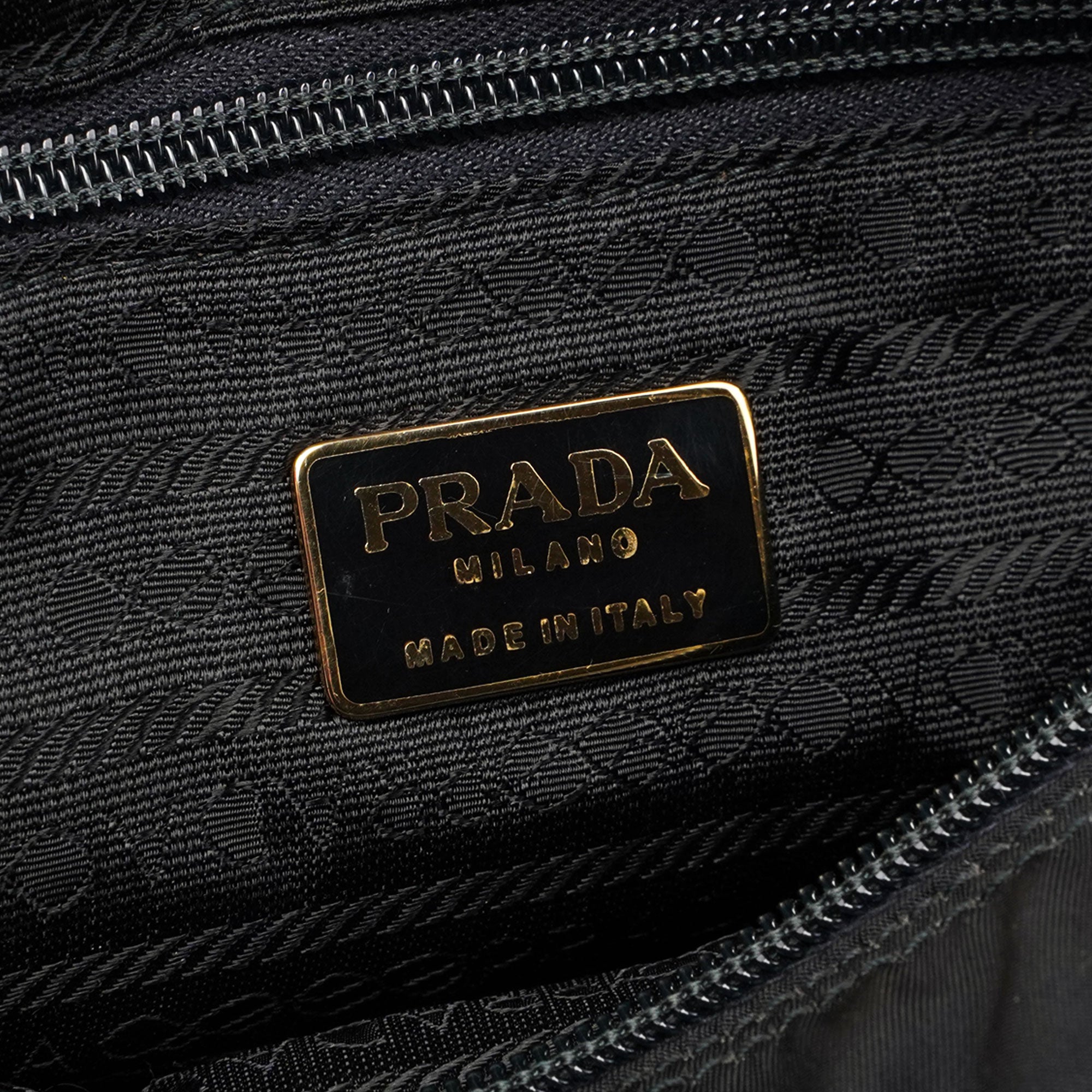 Black Tessuto Metallo Tote