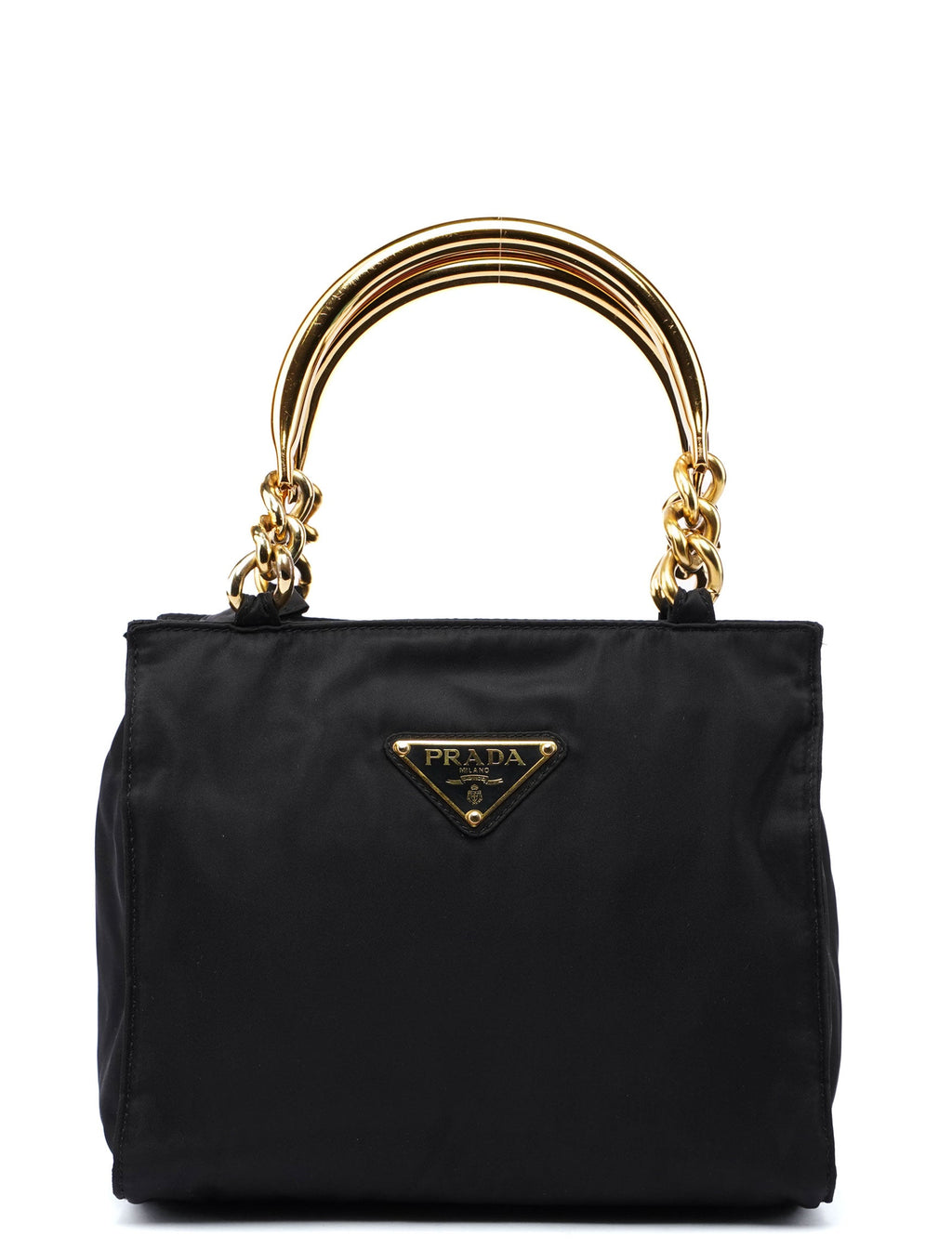 Black Tessuto Metallo Tote