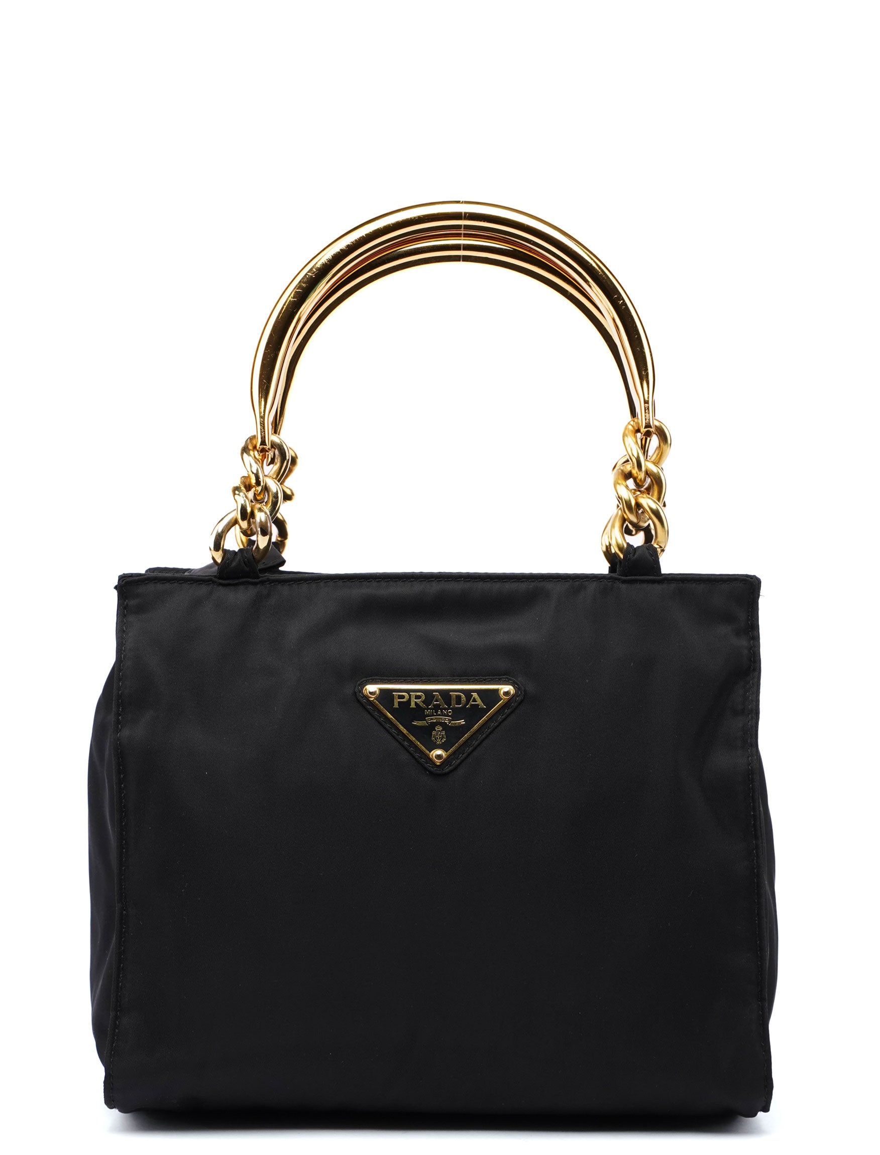 Black Tessuto Metallo Tote