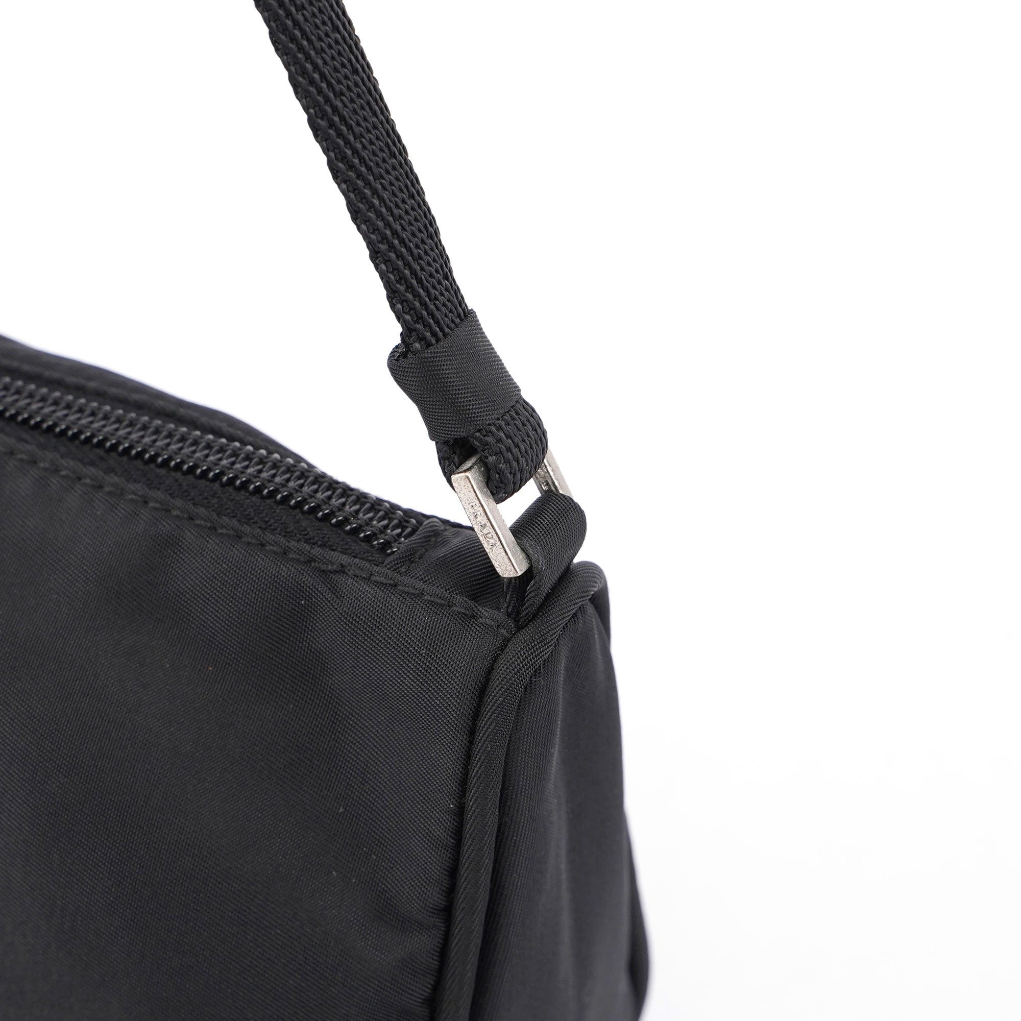 Black Tessuto Mini Hobo
