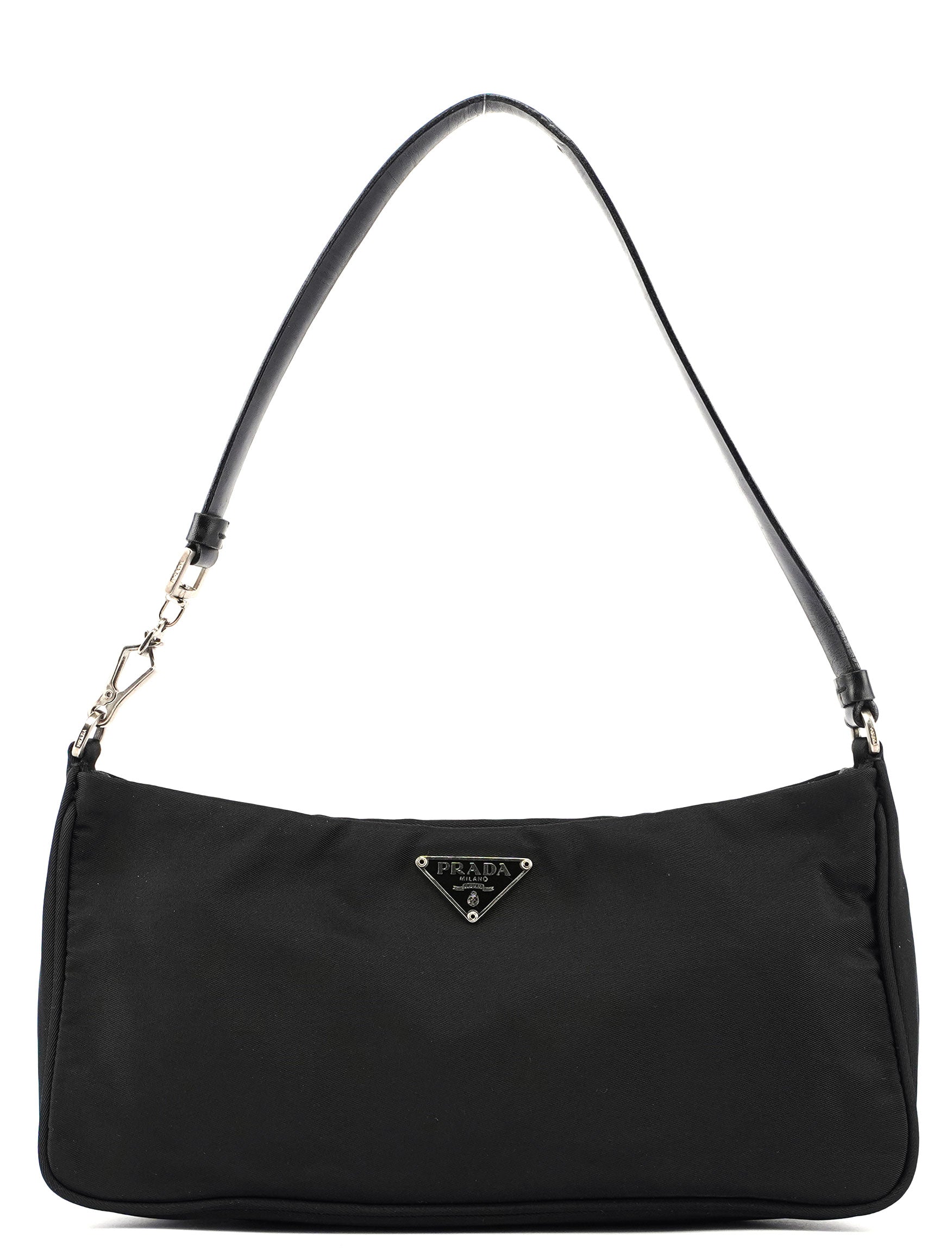 Black Tessuto Mini Hobo