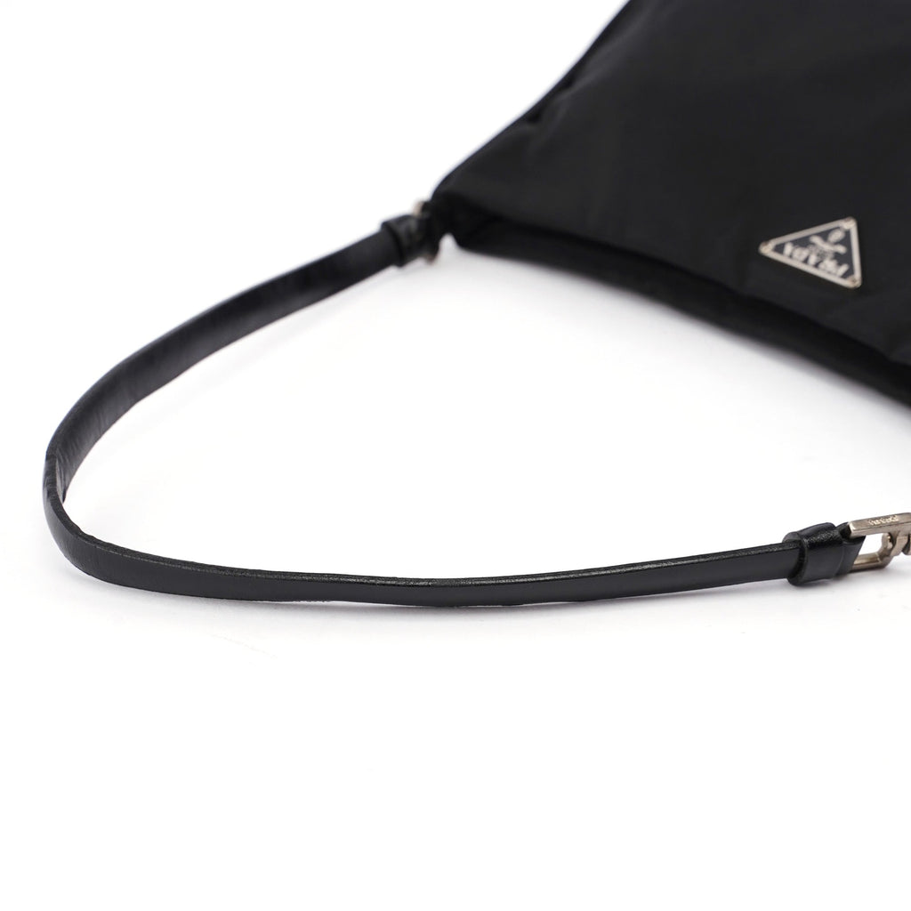 Black Tessuto Mini Hobo