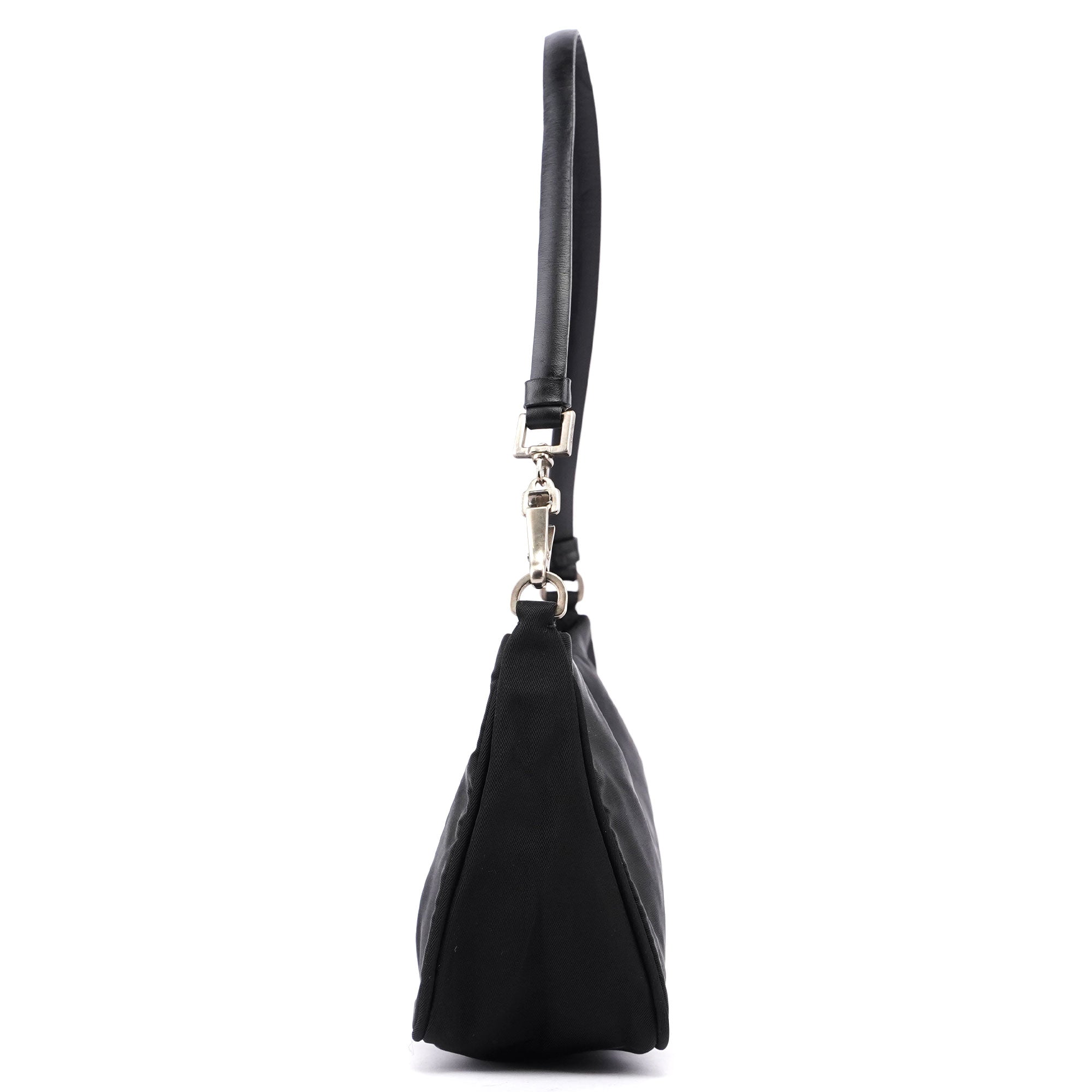 Black Tessuto Mini Hobo