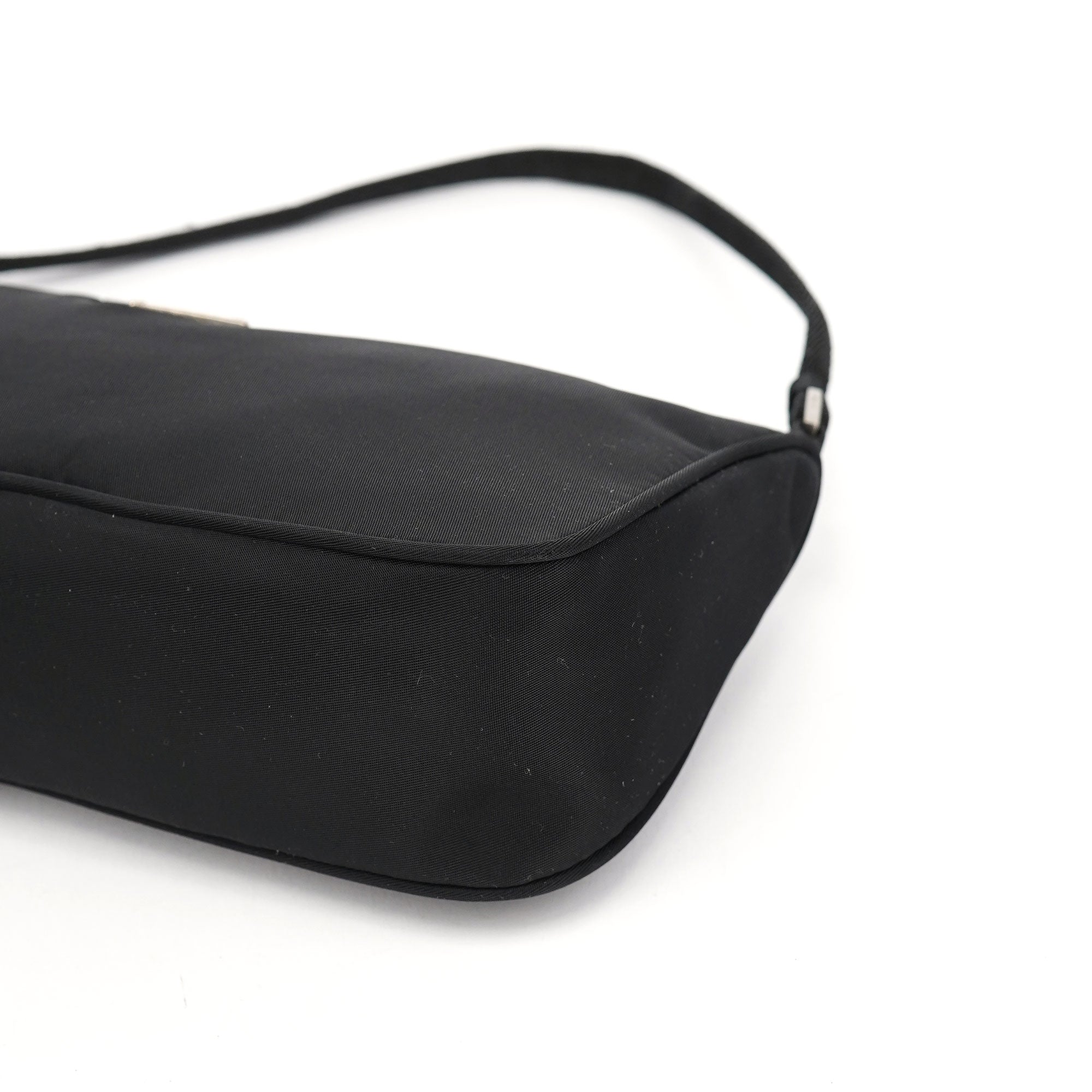 Black Tessuto Mini Hobo Bag