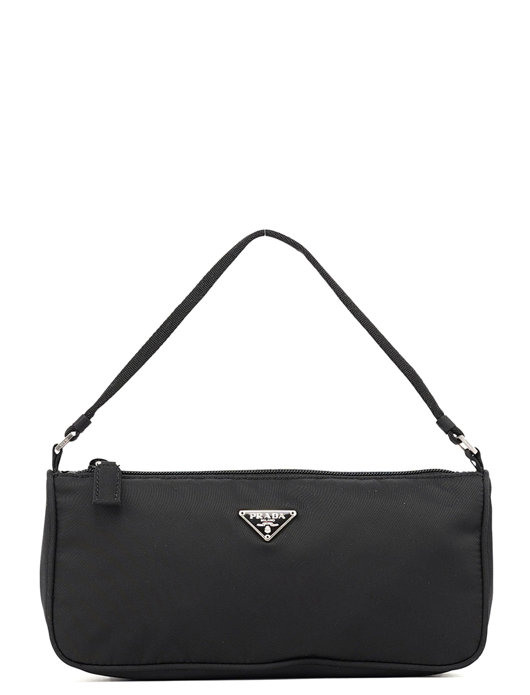 Black Tessuto Mini Hobo Bag