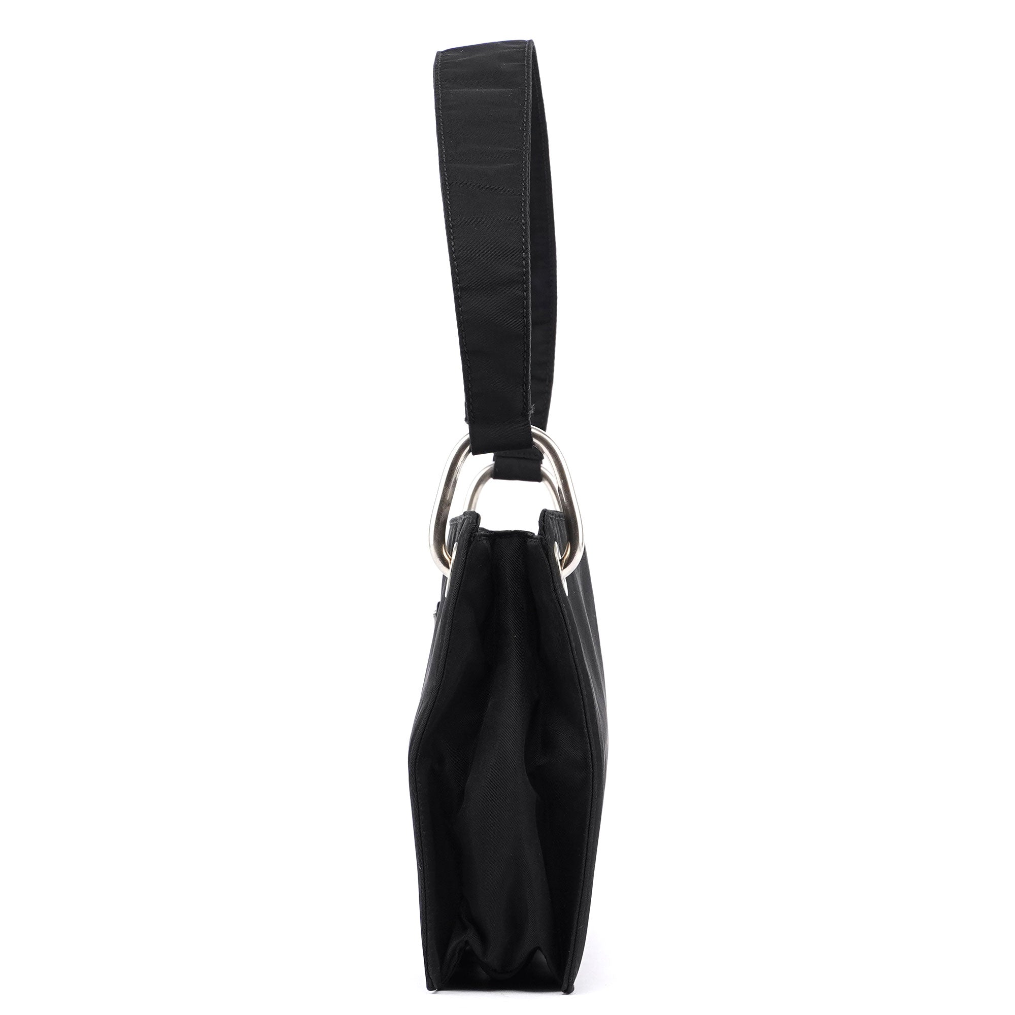 Black Tessuto Mini Hobo Bag