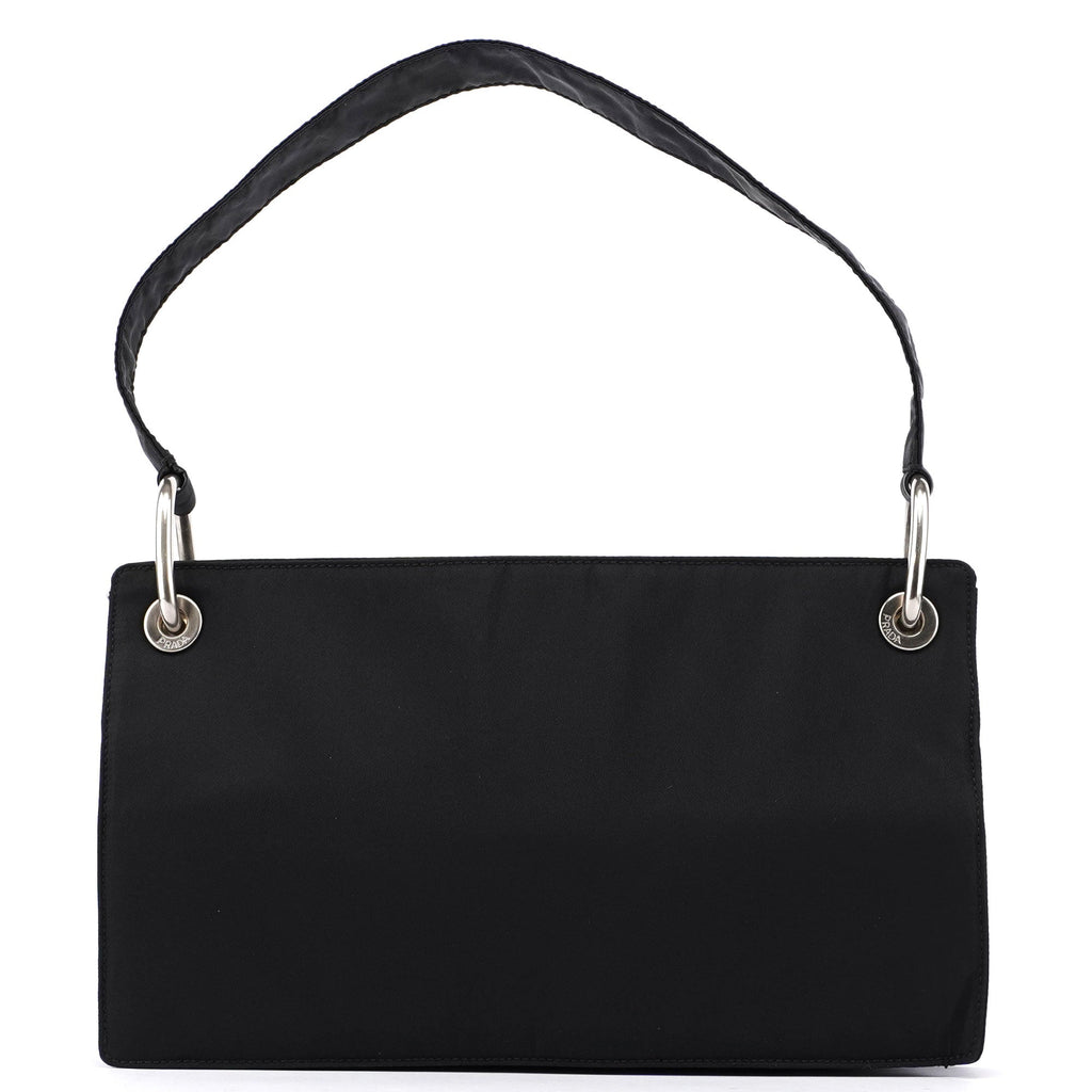 Black Tessuto Mini Hobo Bag
