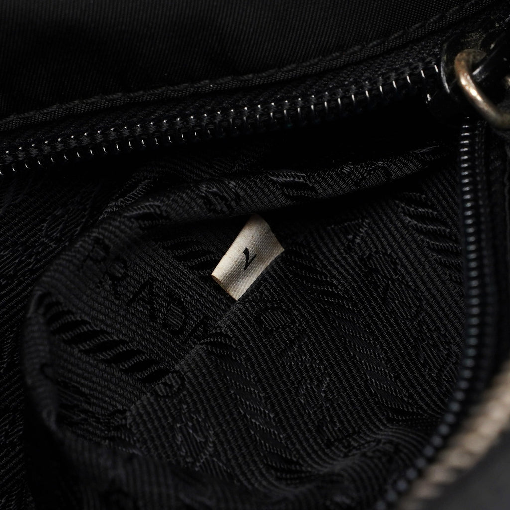 Black Tessuto Mini Hobo Bag