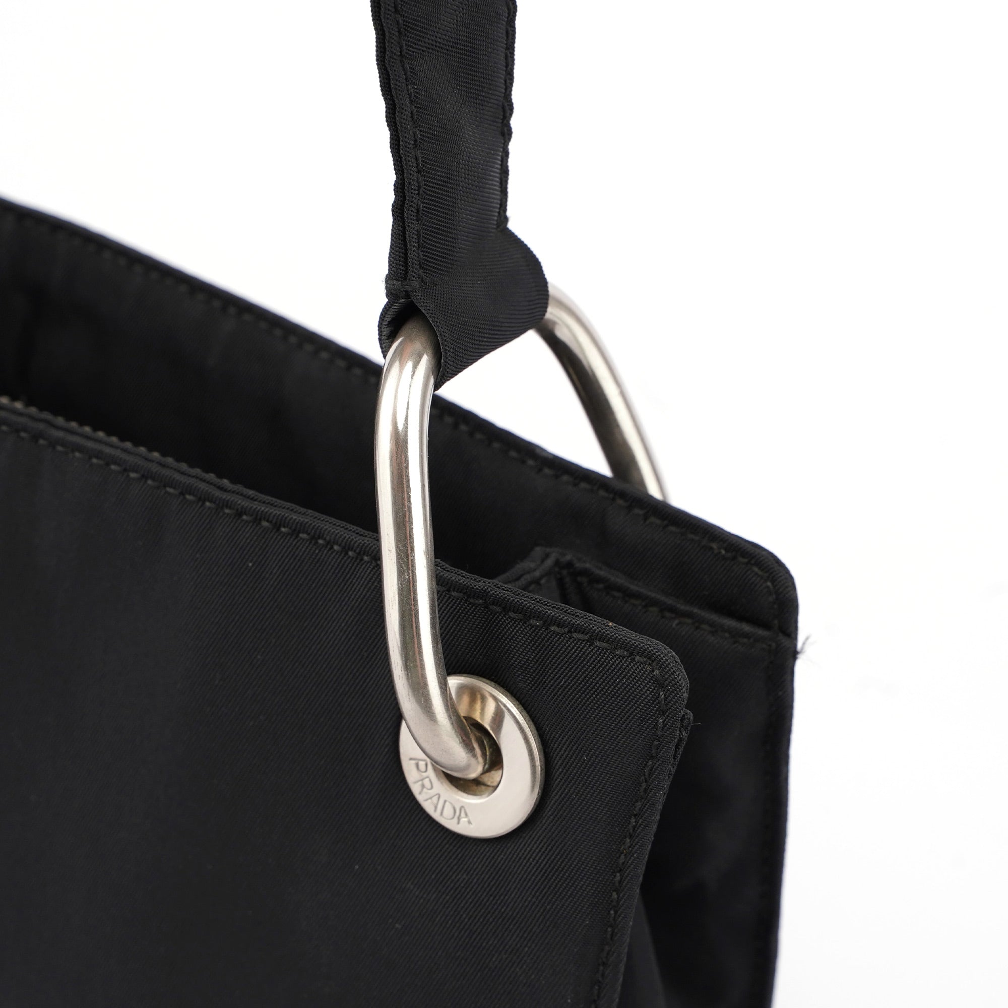 Black Tessuto Mini Hobo Bag