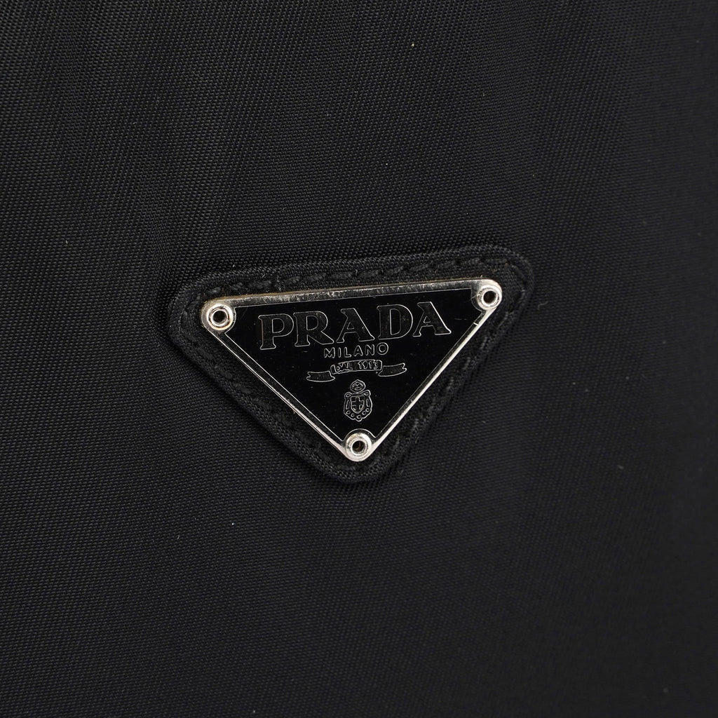 Black Tessuto Mini Hobo Bag