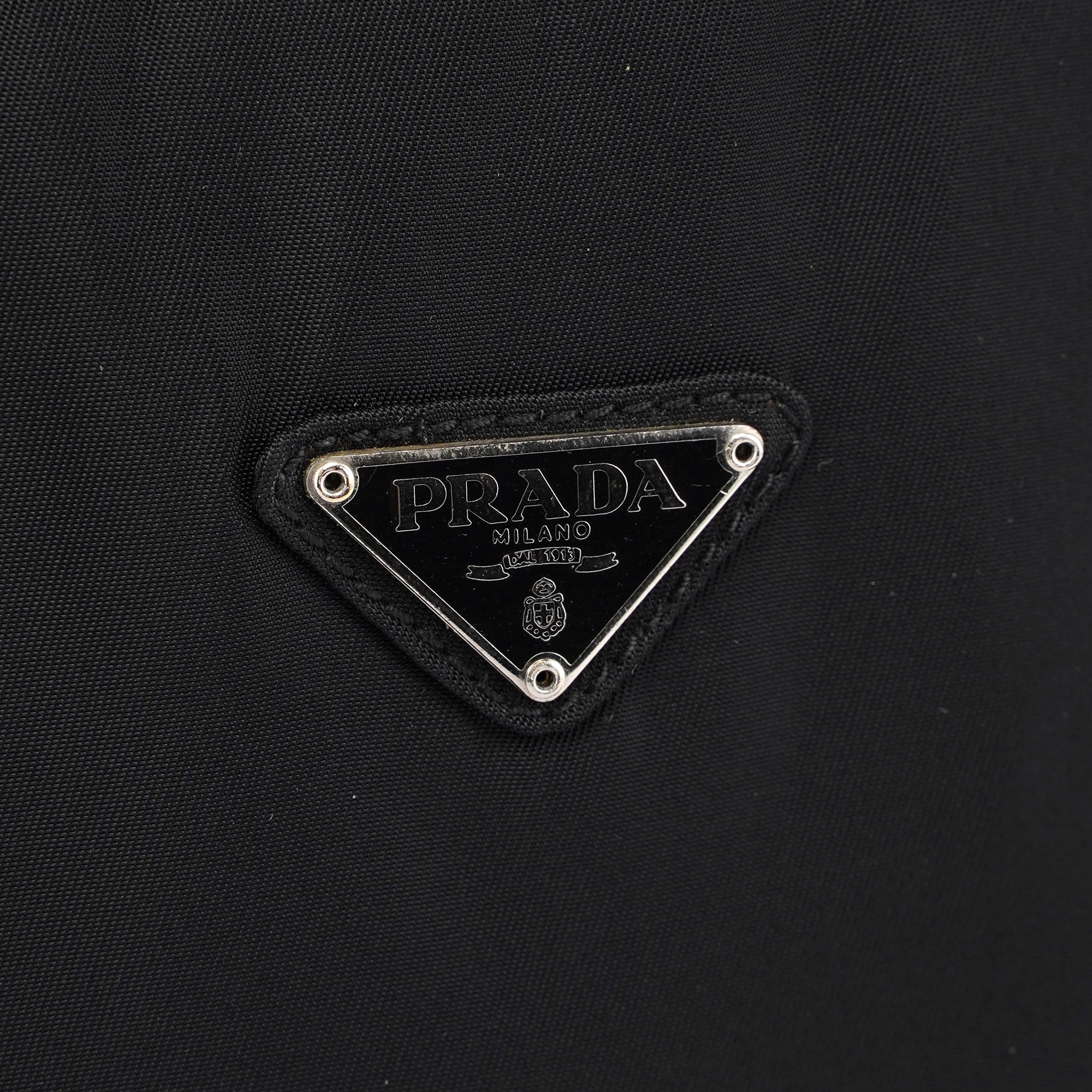 Black Tessuto Mini Hobo Bag