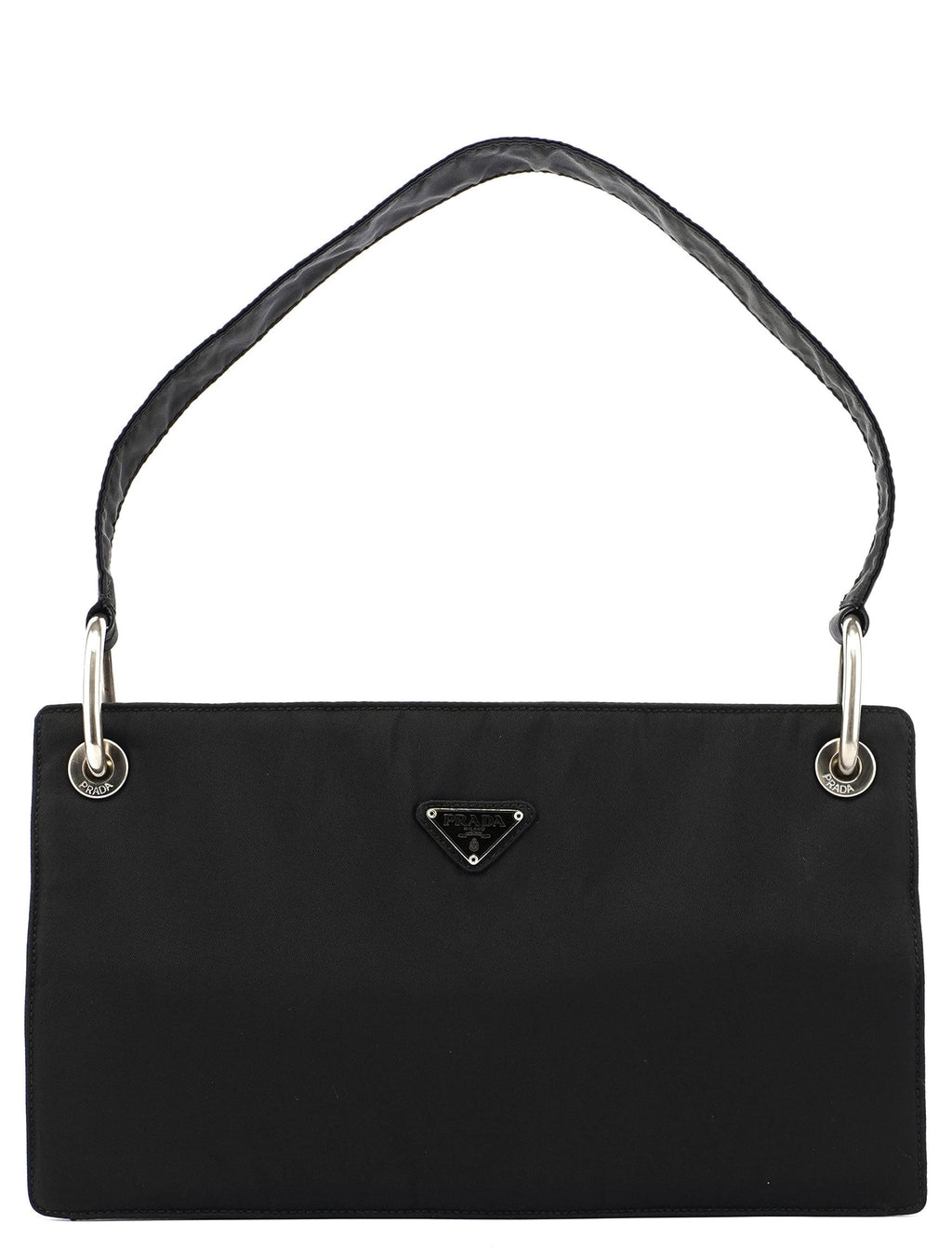Black Tessuto Mini Hobo Bag
