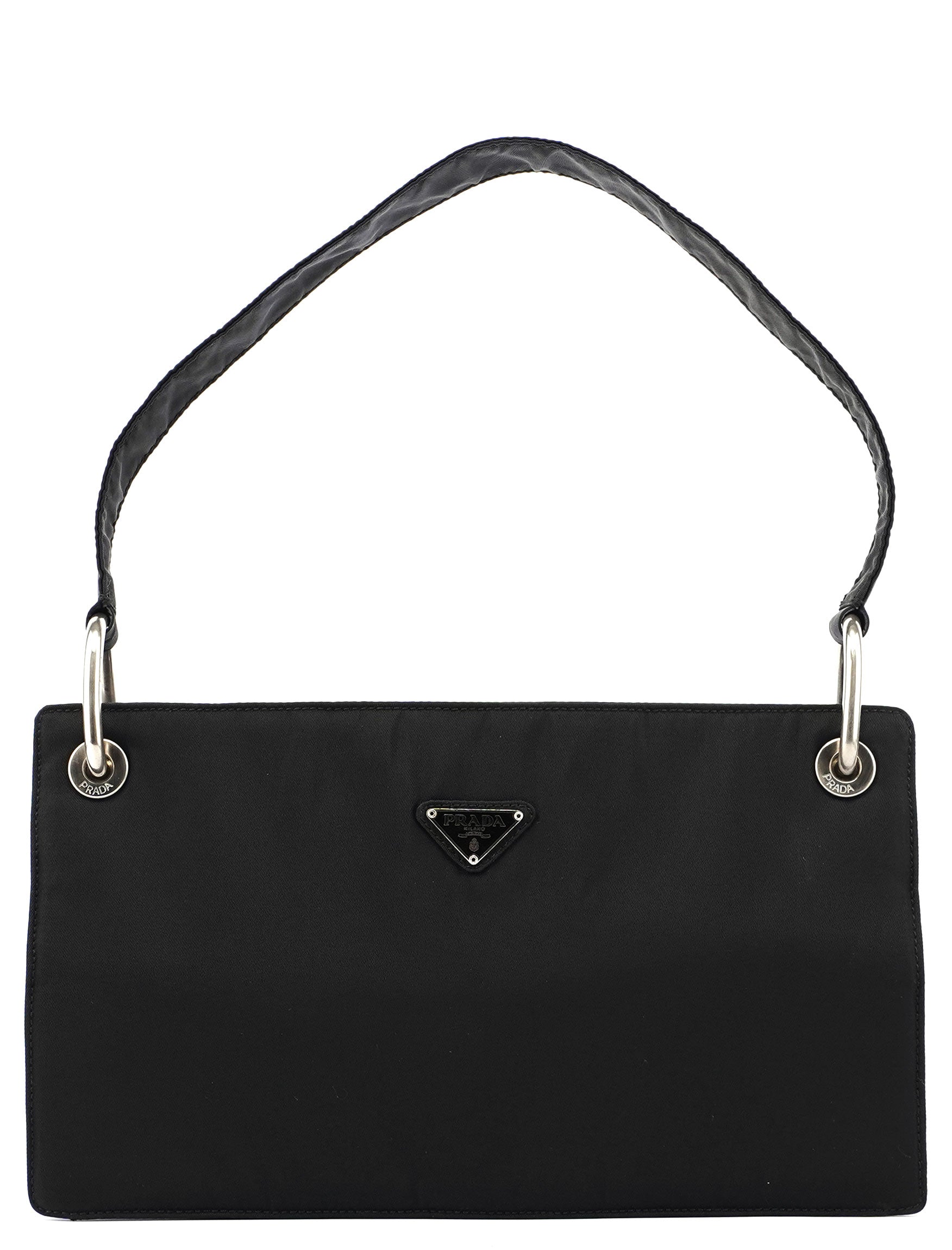 Black Tessuto Mini Hobo Bag