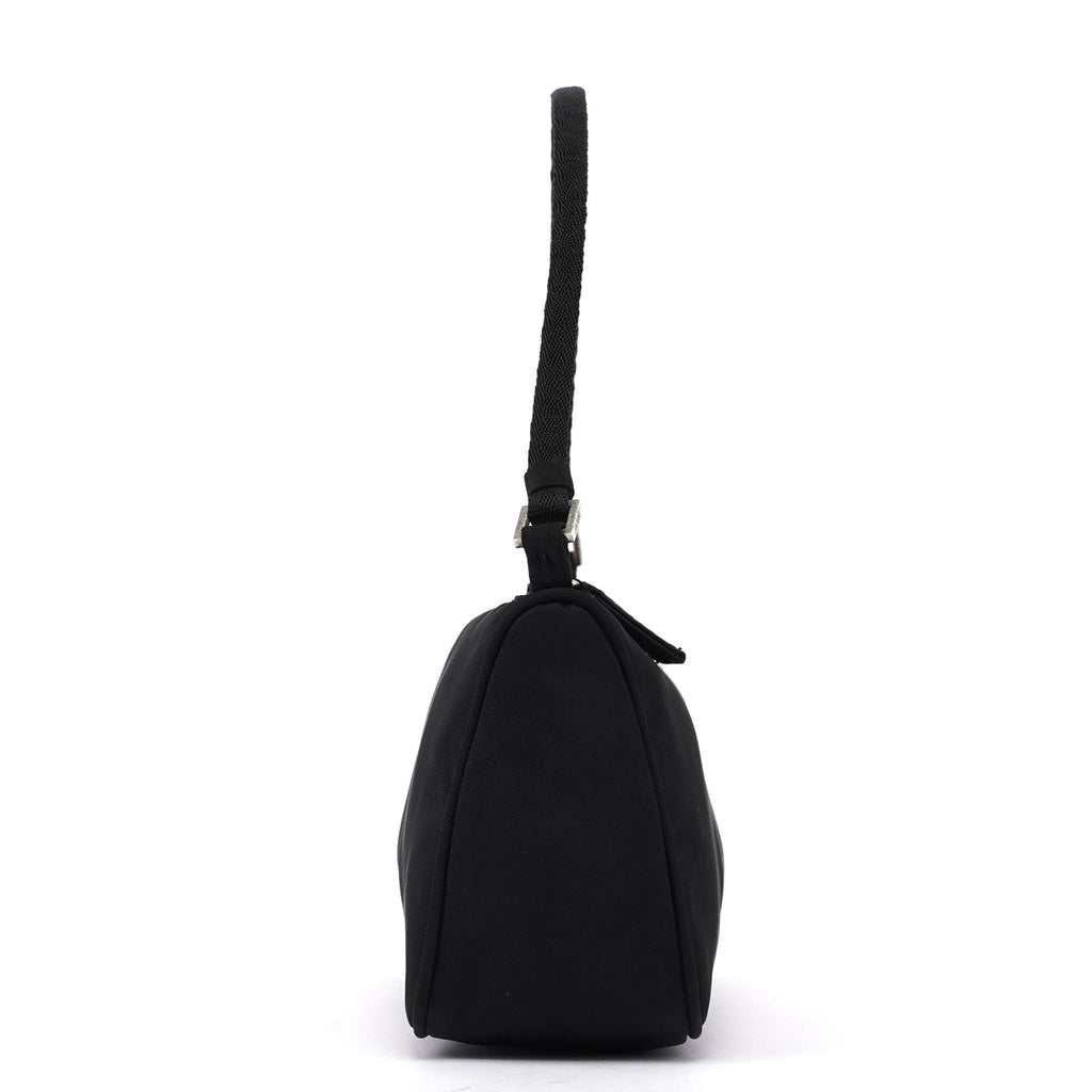 Black Tessuto Mini Hobo Bag