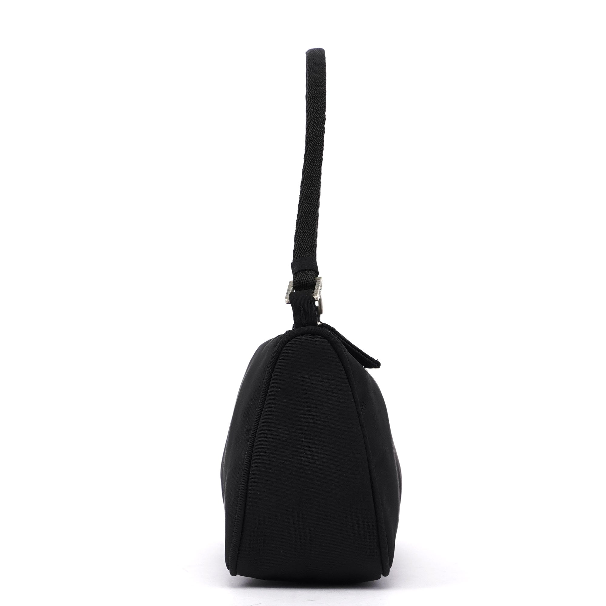 Black Tessuto Mini Hobo Bag