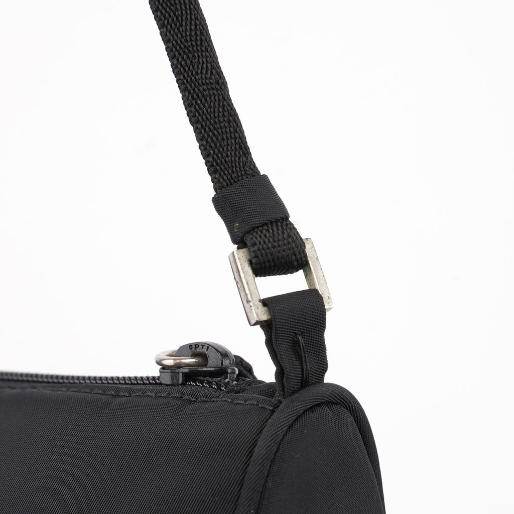 Black Tessuto Mini Hobo Bag