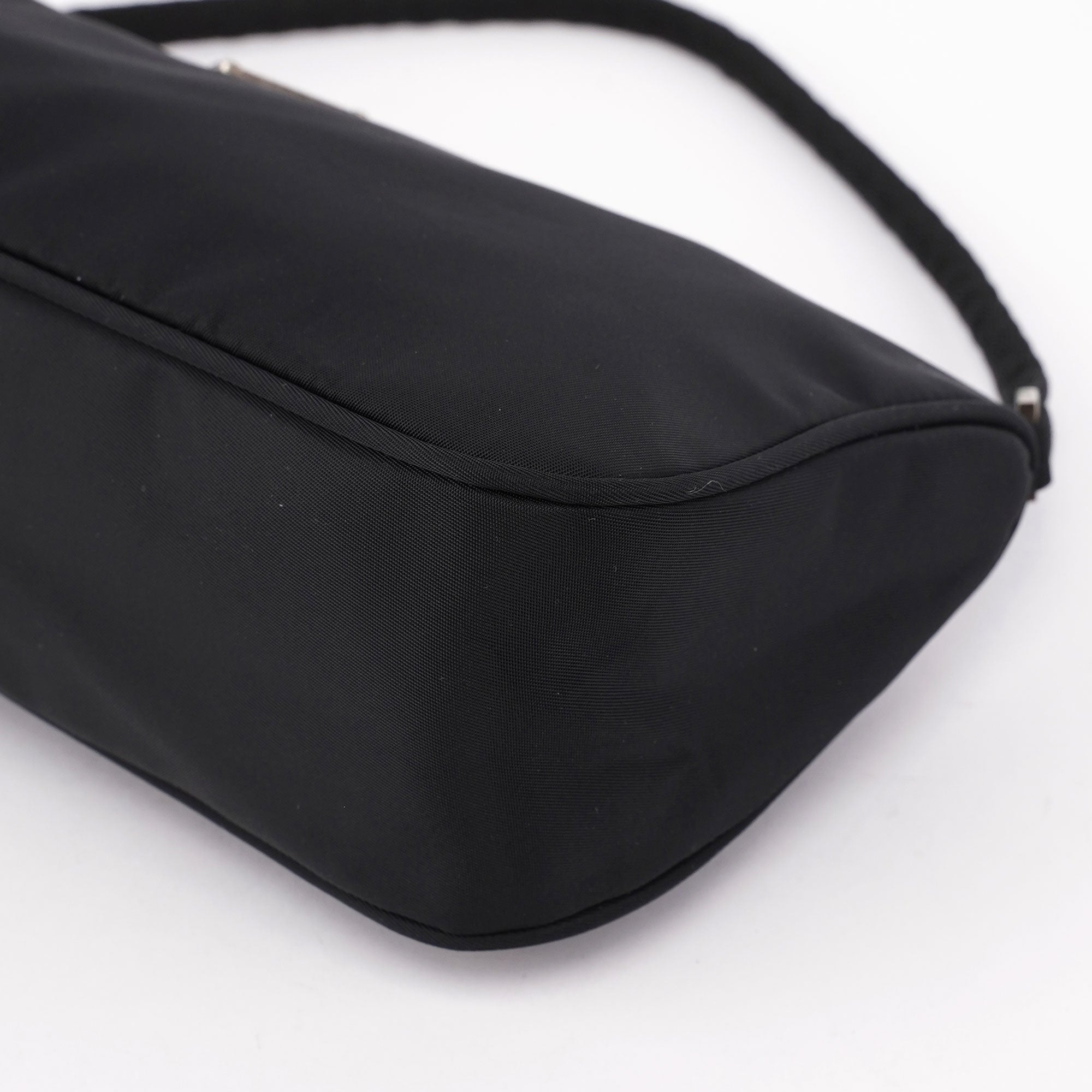 Black Tessuto Mini Hobo Bag