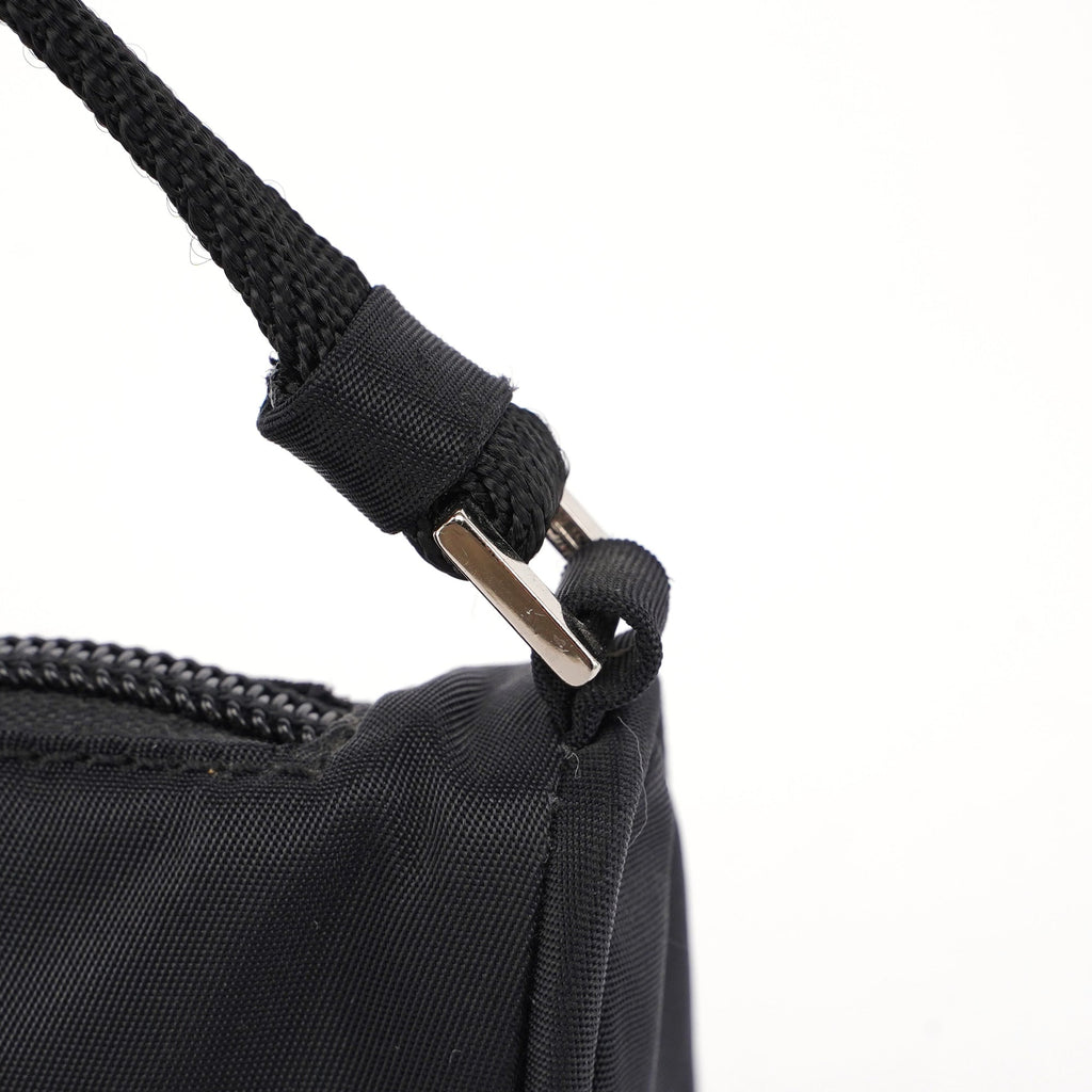 Black Tessuto Mini Hobo Bag