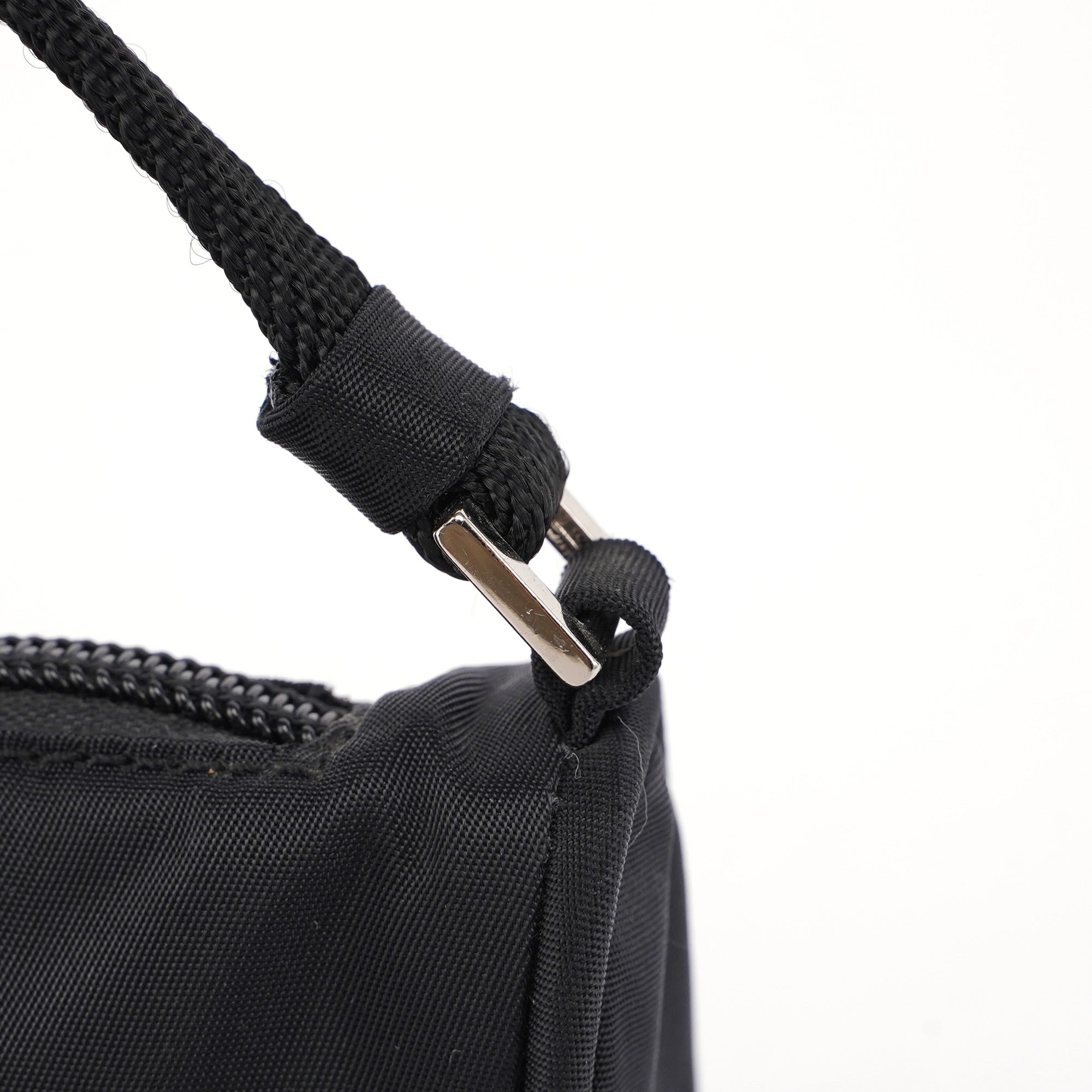 Black Tessuto Mini Hobo Bag