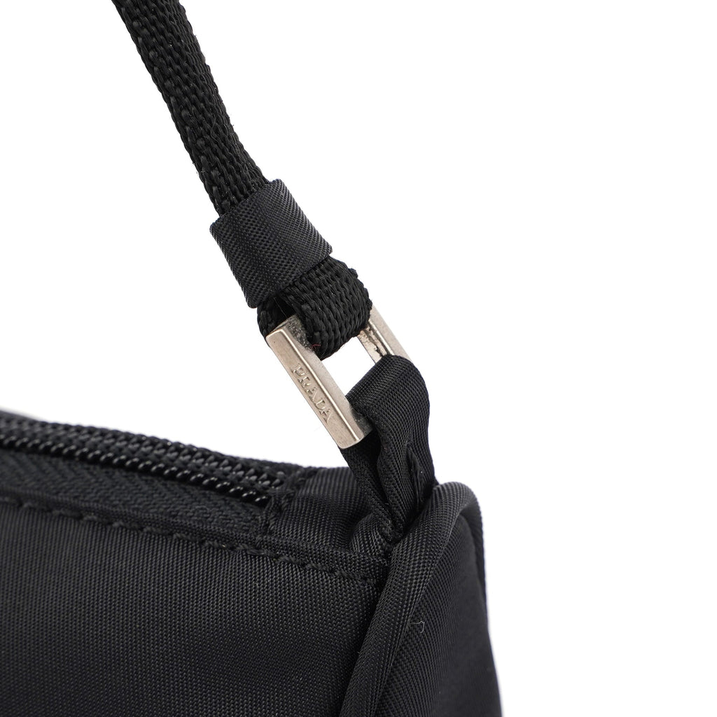 Black Tessuto Mini Hobo Bag