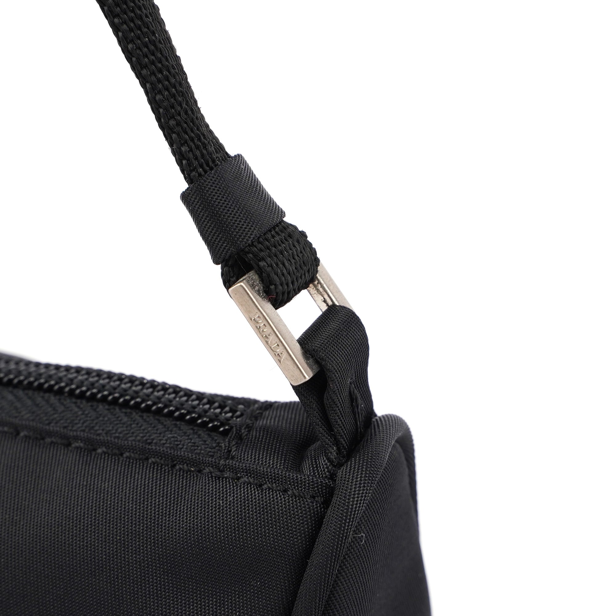 Black Tessuto Mini Hobo Bag