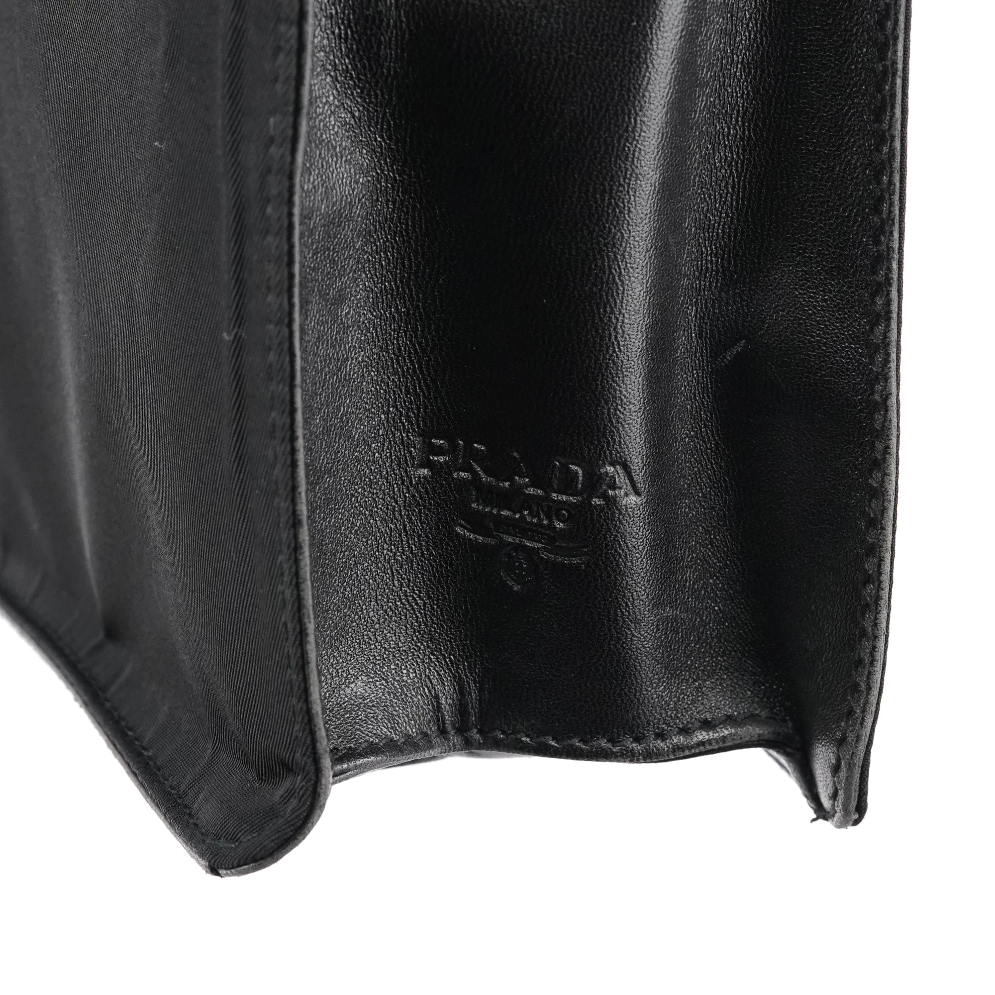 Black Tessuto Nappa Buckle Shoulder Bag